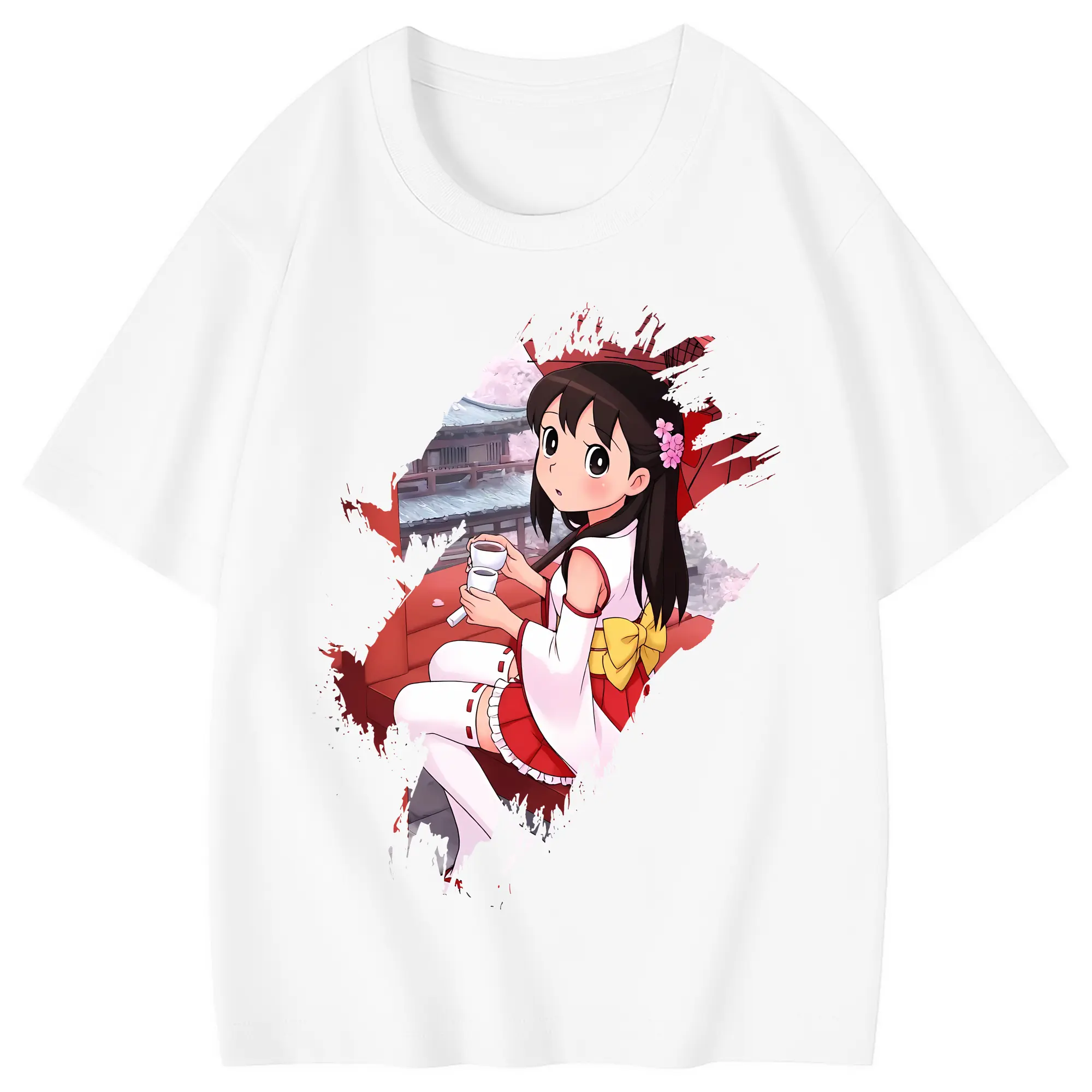 ドラえもん グッズ 源 静香 - 綿100％ キッズTシャツ ・ フロントプリント ・ 快適 通気性 ・ スポーツ カジュアル 散歩用