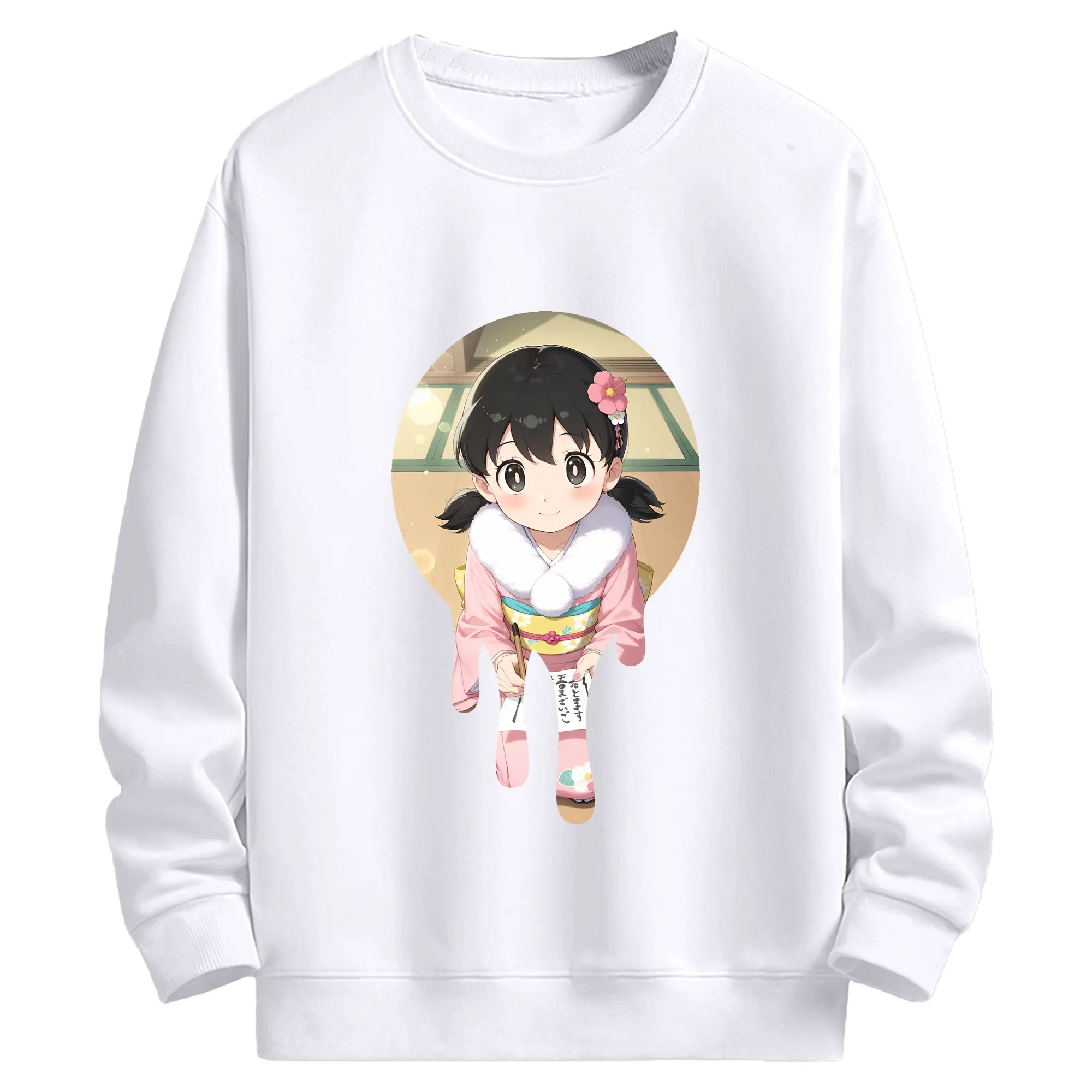 ドラえもん グッズ 源 静香 - 高品質 クルーネック スウェット ・ コットン59％ ポリエステル41％ ・ ユニセックス 長袖 トレーナー ・ カジュアル デイリー スポーツ 散歩用