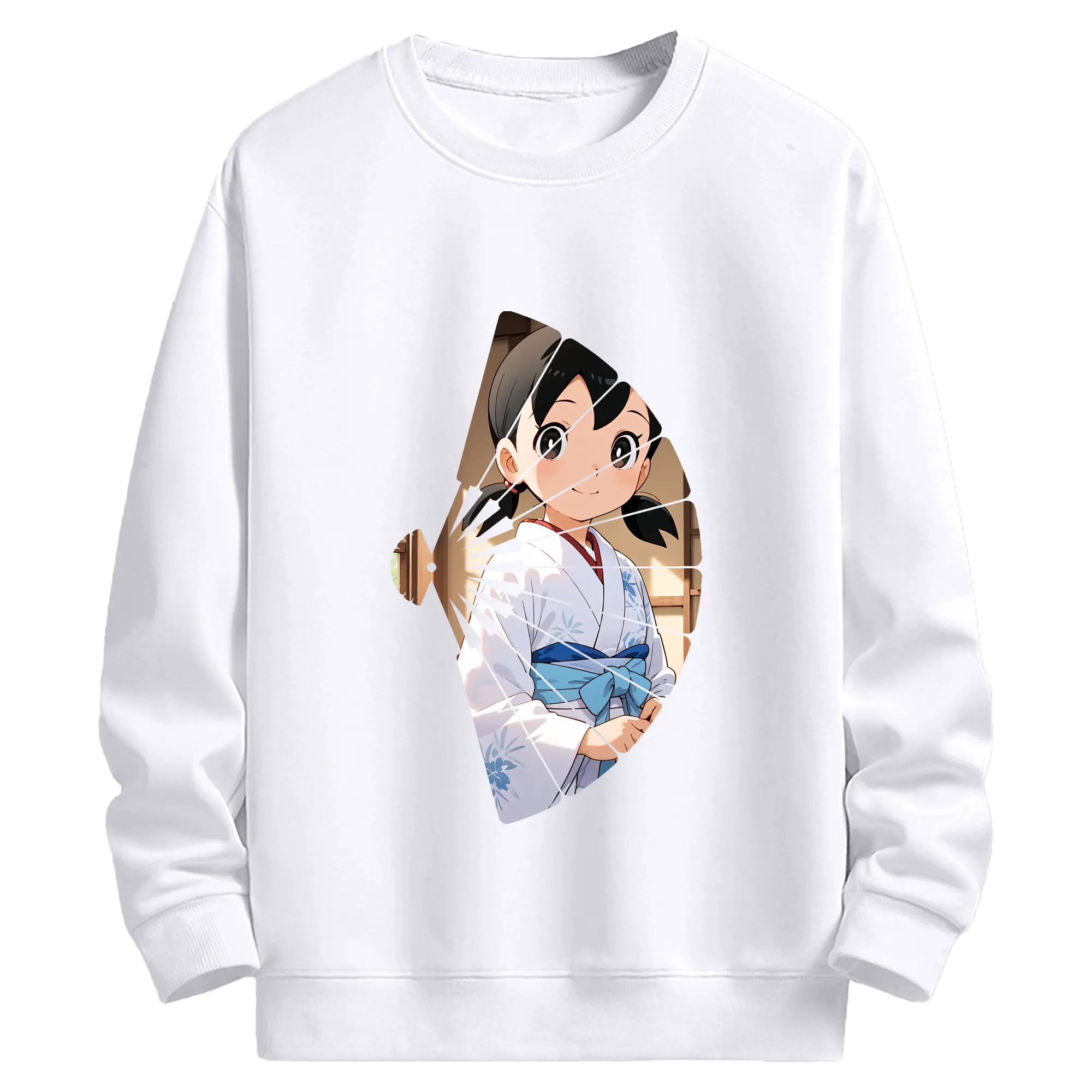 ドラえもん グッズ 源 静香 - 高品質 クルーネック スウェット ・ コットン59％ ポリエステル41％ ・ ユニセックス 長袖 トレーナー ・ カジュアル デイリー スポーツ 散歩用