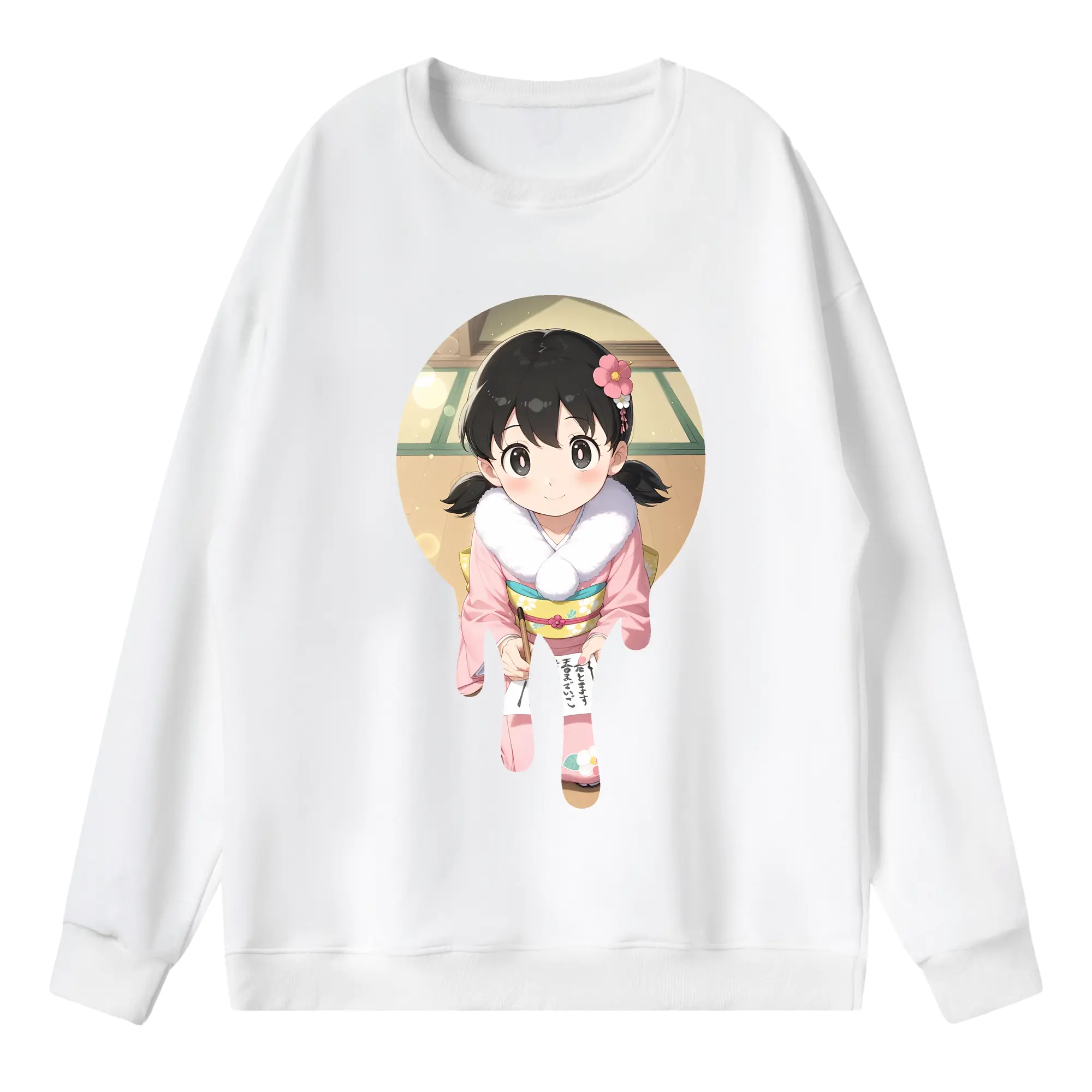 ドラえもん グッズ 源 静香 - 薄手 クルーネック スウェット 裏毛260g · ポリエステル 春秋向け カジュアル 男女兼用 · トレーナー デイリー スポーツ 散歩に最適