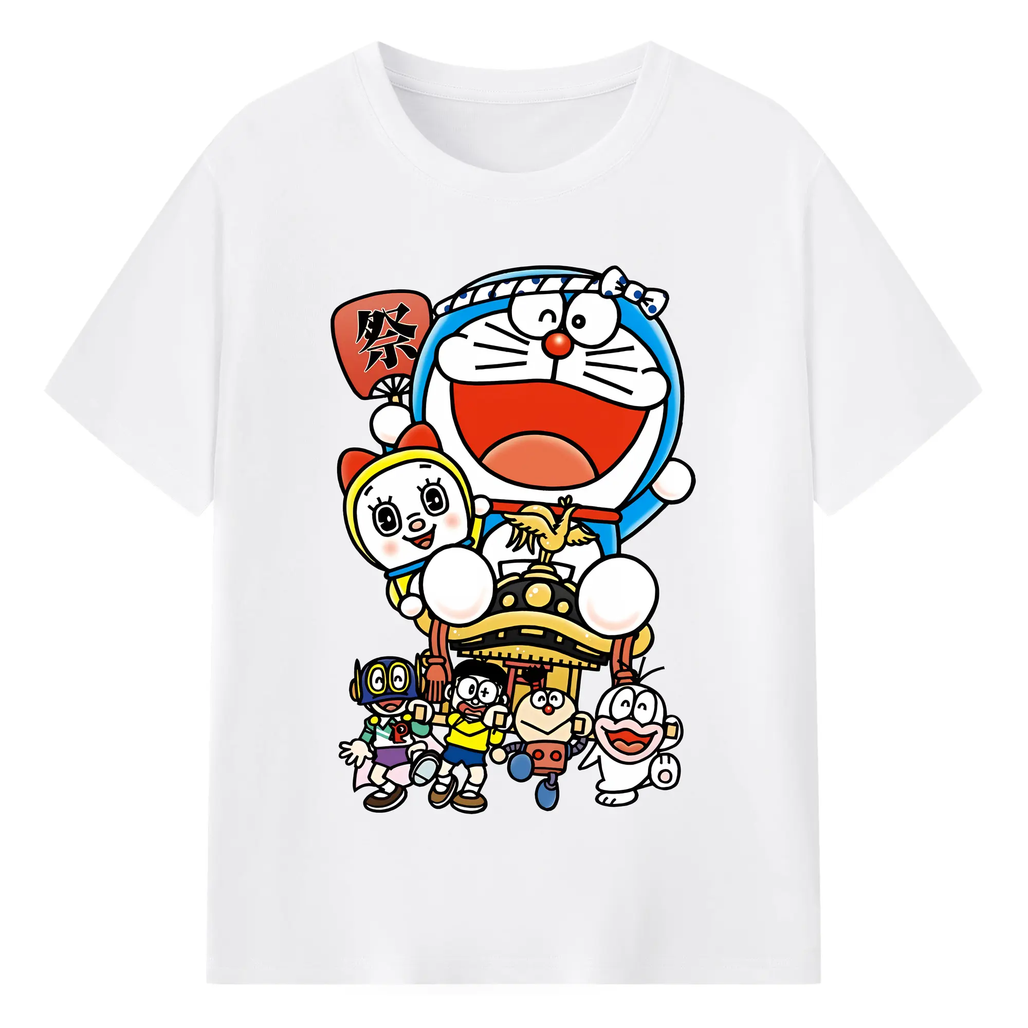ドラえもん グッズ ドラミ - 綿100％ 半袖Tシャツ ・ フロントプリント ・ 快適 通気性 ・ 日常使い 散歩 スポーツ用