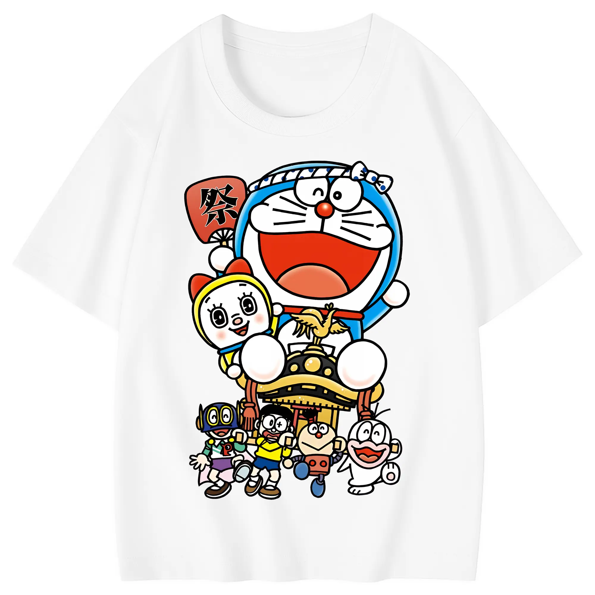 ドラえもん グッズ ドラミ - 綿100％ キッズTシャツ ・ フロントプリント ・ 快適 通気性 ・ スポーツ カジュアル 散歩用