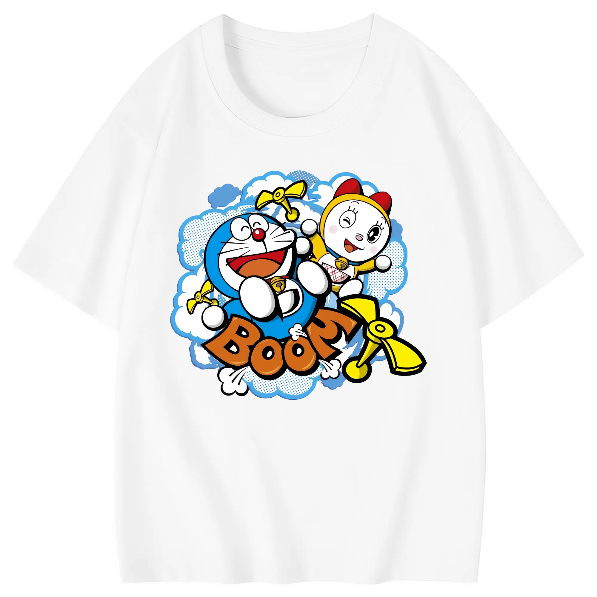 ドラえもん グッズ ドラミ - 綿100％ キッズTシャツ ・ フロントプリント ・ 快適 通気性 ・ スポーツ カジュアル 散歩用