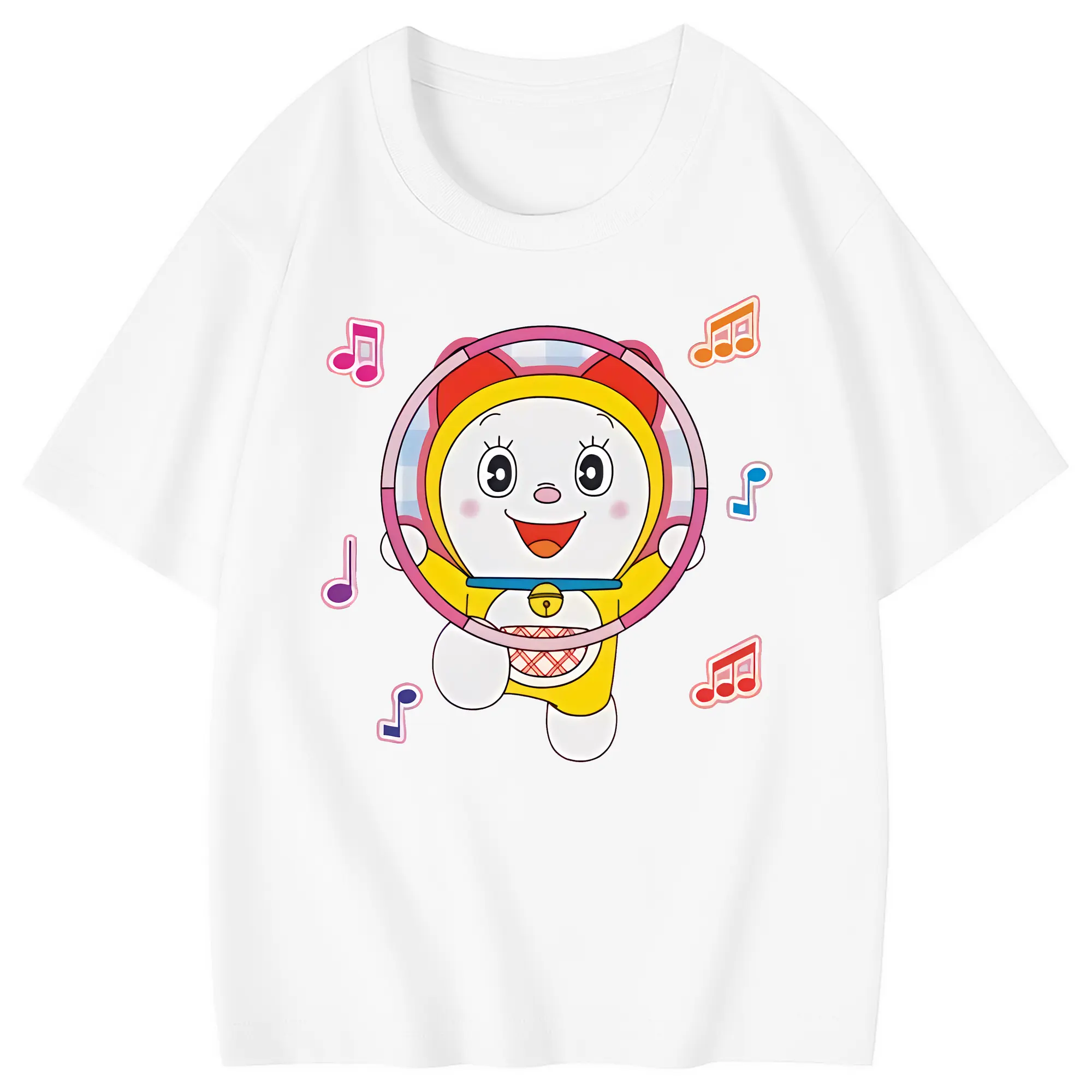 ドラえもん グッズ ドラミ - 綿100％ キッズTシャツ ・ フロントプリント ・ 快適 通気性 ・ スポーツ カジュアル 散歩用
