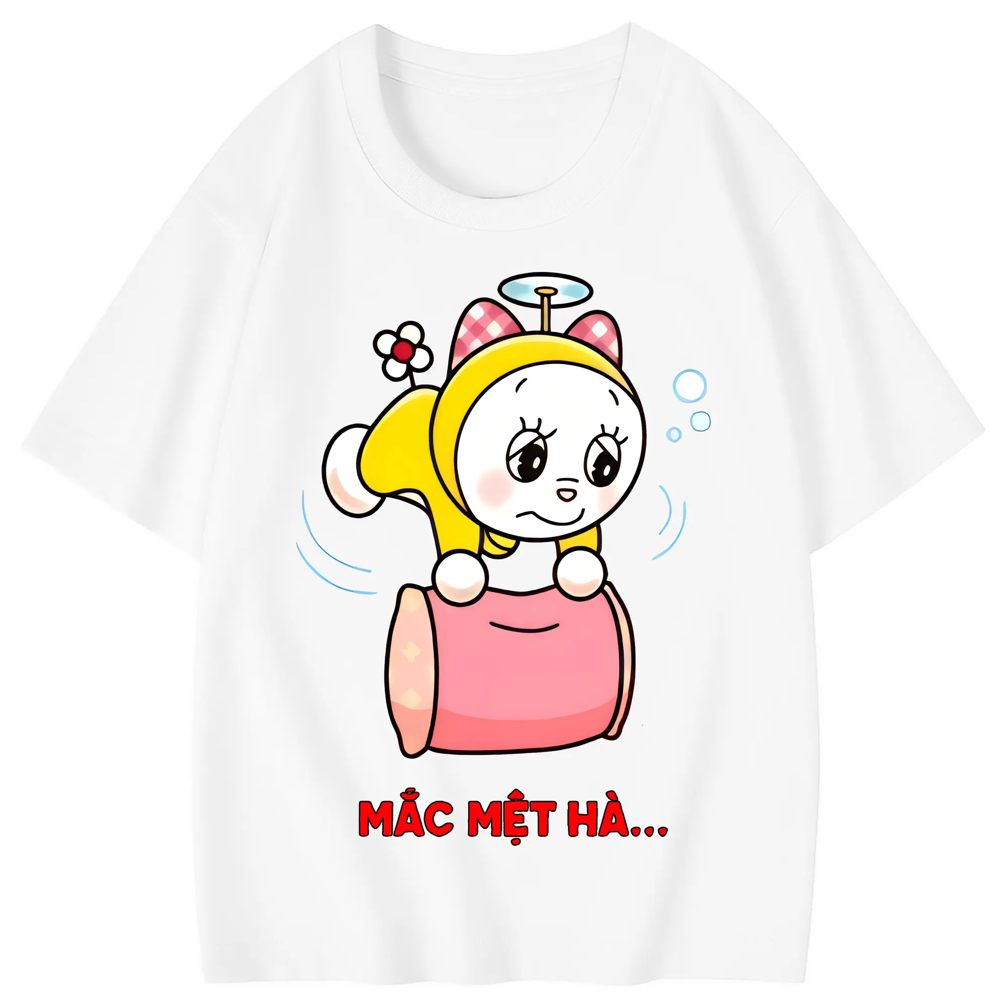 ドラえもん グッズ ドラミ - 綿100％ キッズTシャツ ・ フロントプリント ・ 快適 通気性 ・ スポーツ カジュアル 散歩用
