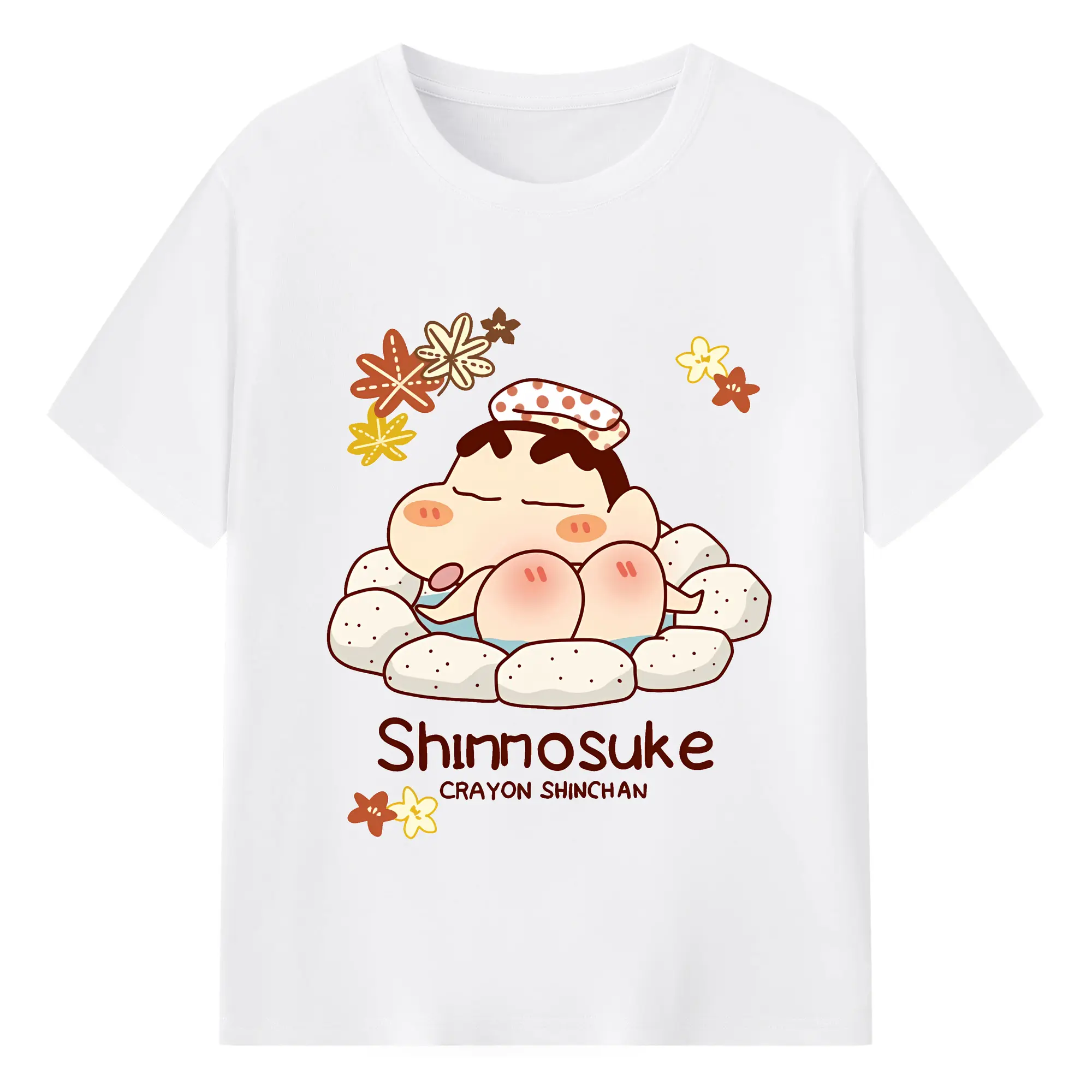 クレヨンしんちゃん グッズ 野原 しんのすけ - 綿100％ 半袖Tシャツ ・ フロントプリント ・ 快適 通気性 ・ 日常使い 散歩 スポーツ用