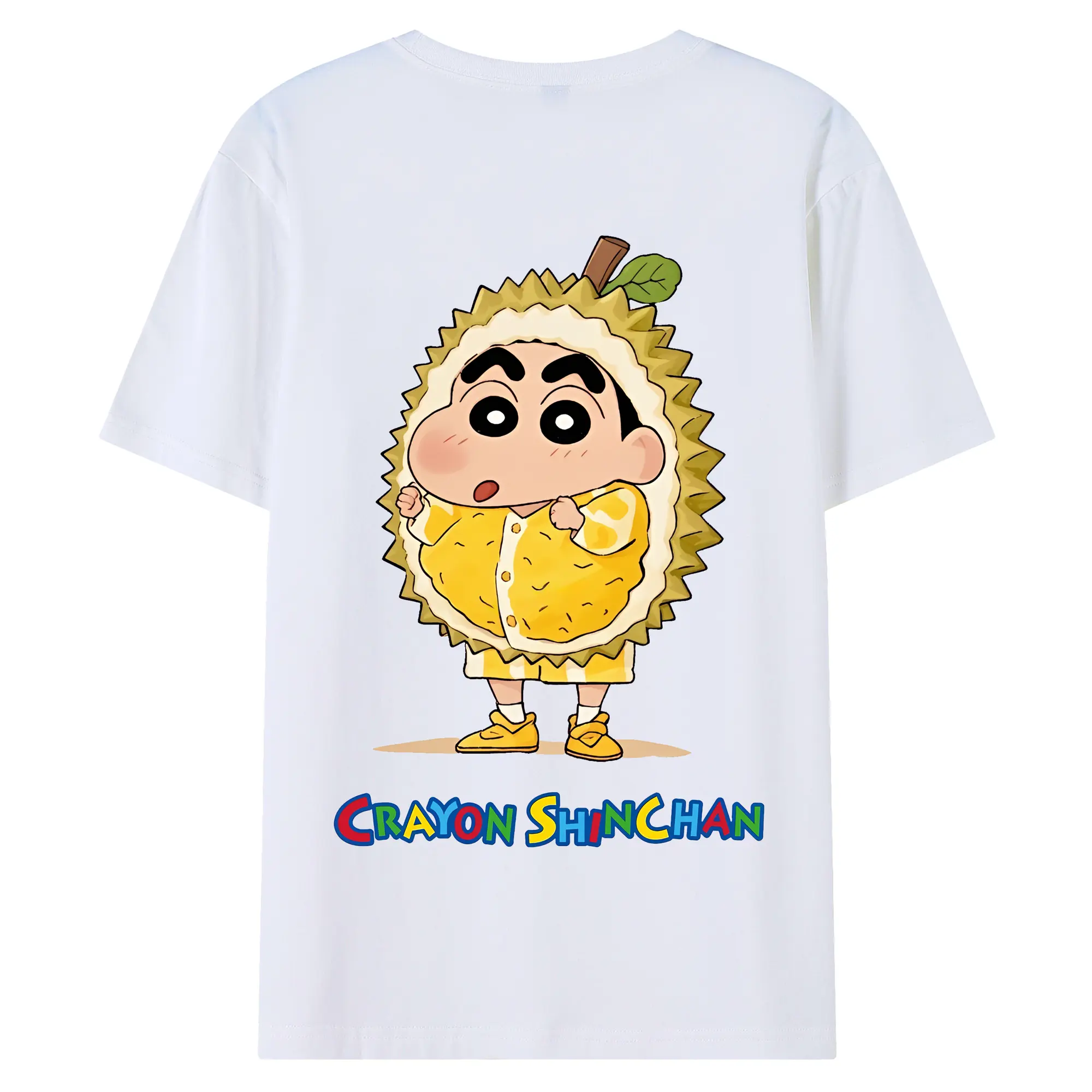 クレヨンしんちゃん グッズ 野原 しんのすけ - 綿100％ 半袖Tシャツ ・ バックプリント ・ 快適 通気性 ・ 日常使い 散歩 スポーツ用
