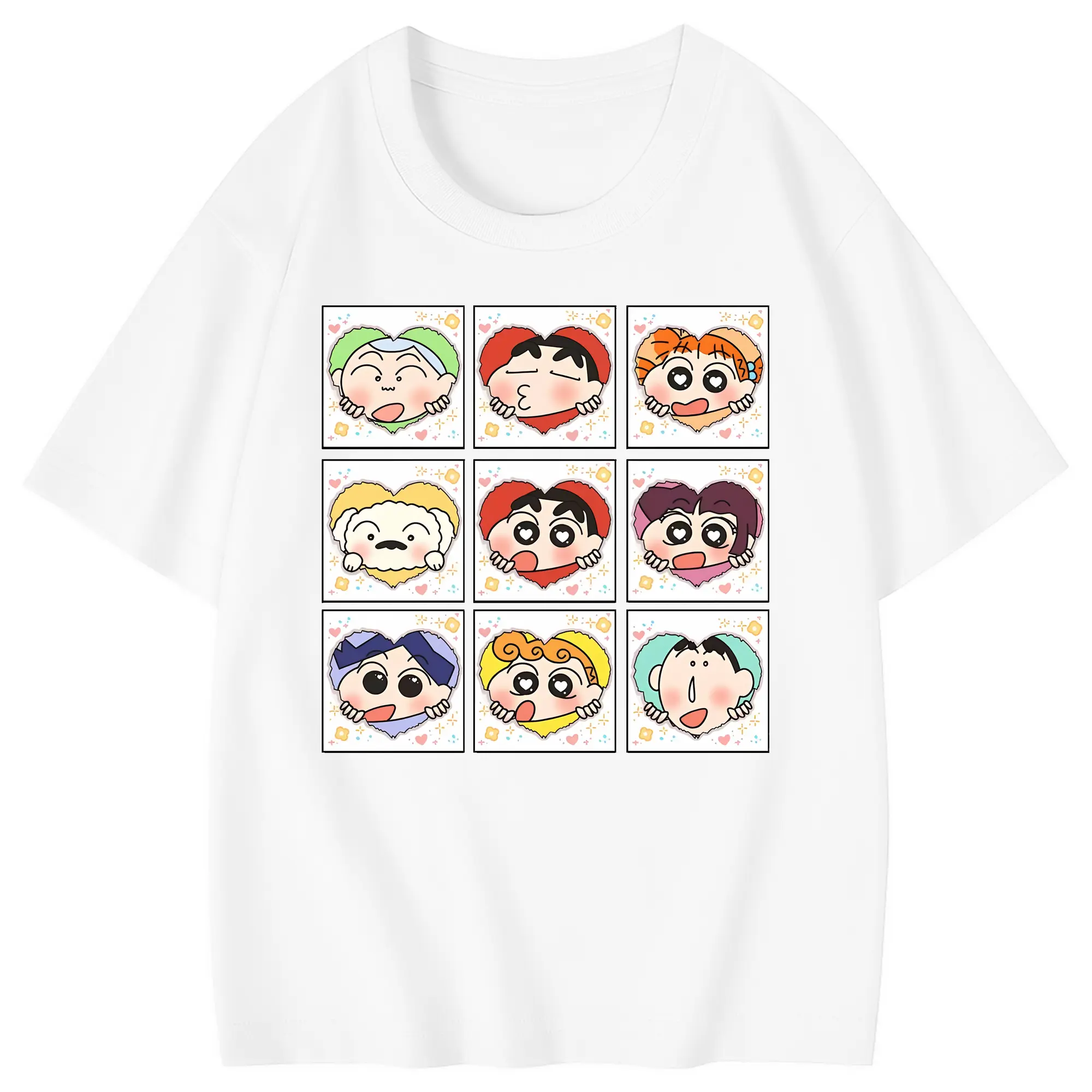 クレヨンしんちゃん グッズ 野原 しんのすけ - 綿100％ キッズTシャツ ・ フロントプリント ・ 快適 通気性 ・ スポーツ カジュアル 散歩用