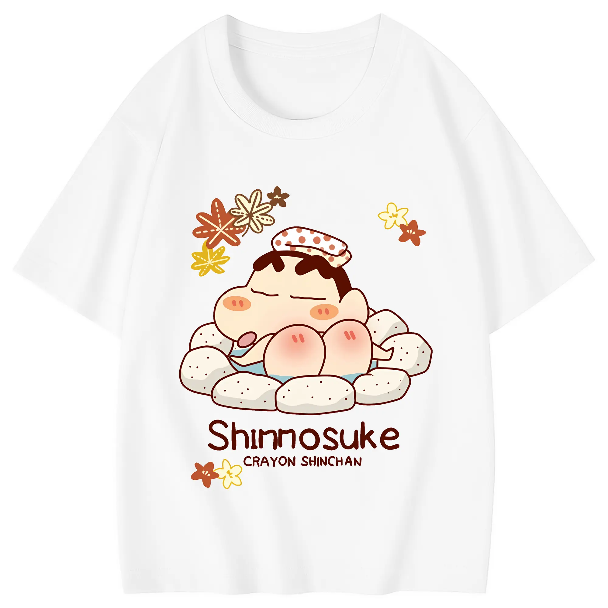 クレヨンしんちゃん グッズ 野原 しんのすけ - 綿100％ キッズTシャツ ・ フロントプリント ・ 快適 通気性 ・ スポーツ カジュアル 散歩用