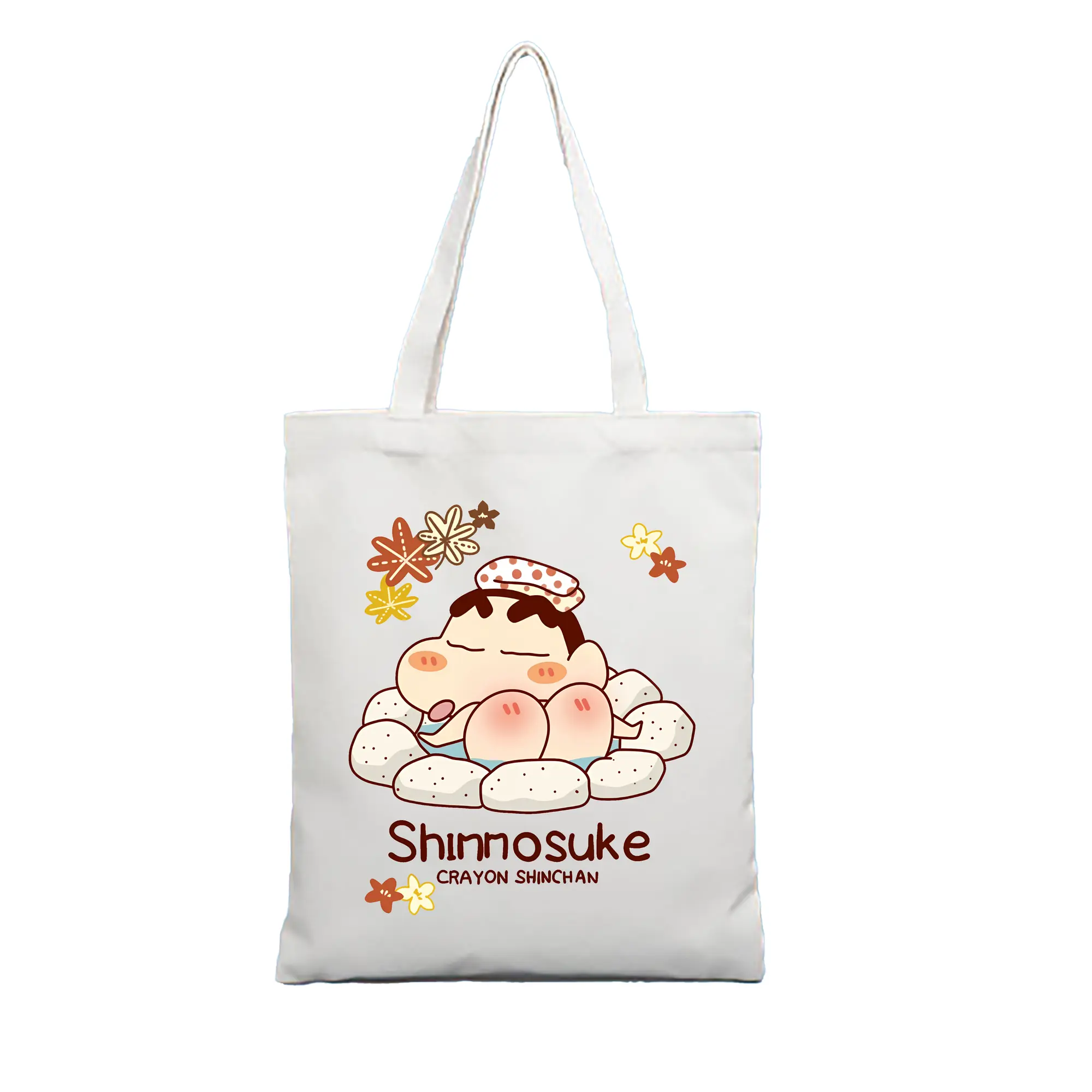 クレヨンしんちゃん グッズ 野原 しんのすけ - 縦型キャンバス手提げバッグ（トートバッグ） ・ キャンバス素材 ・ ショッピング用 ・ 軽量 丈夫 お手入れ簡単