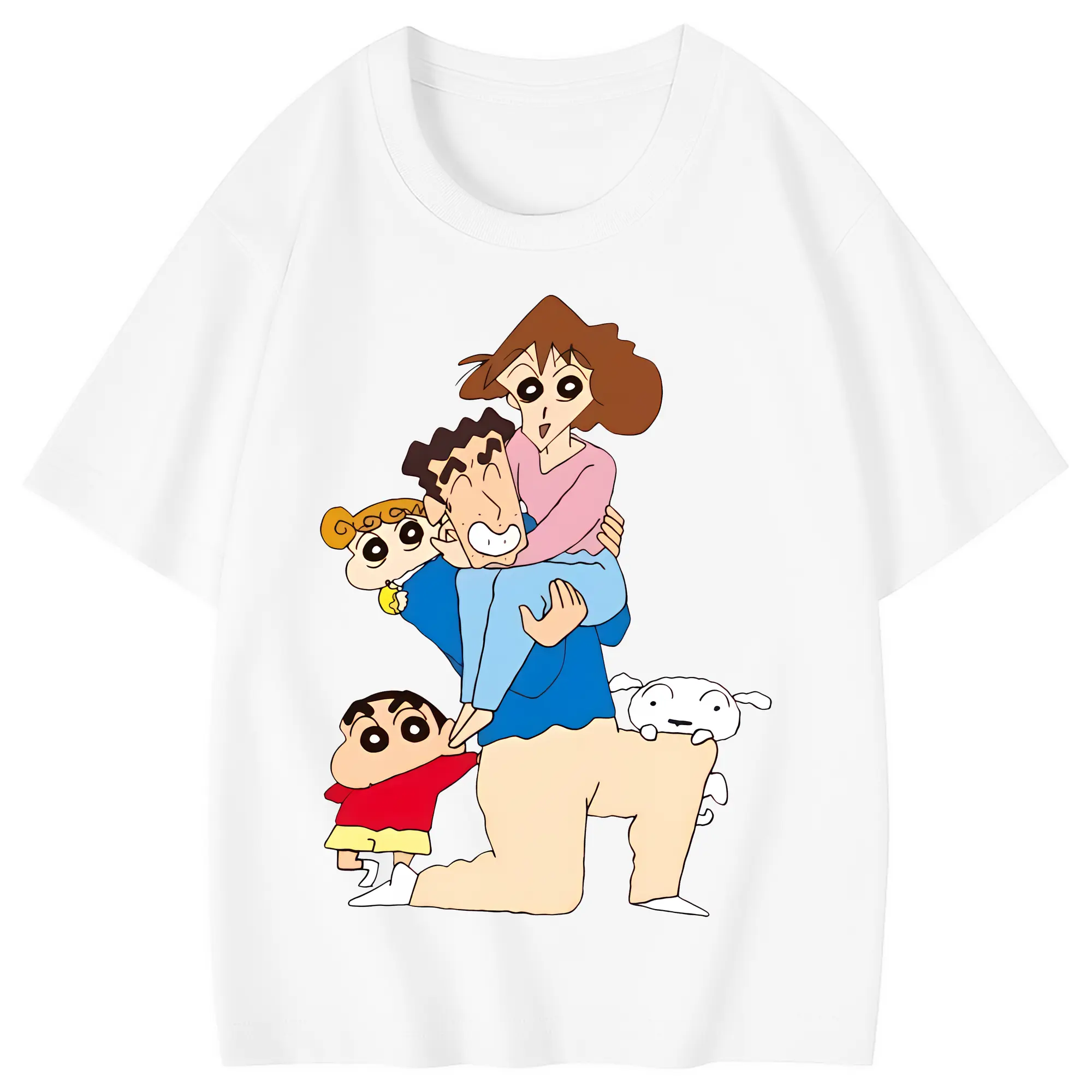 クレヨンしんちゃん グッズ 野原 ひろし - 綿100％ キッズTシャツ ・ フロントプリント ・ 快適 通気性 ・ スポーツ カジュアル 散歩用