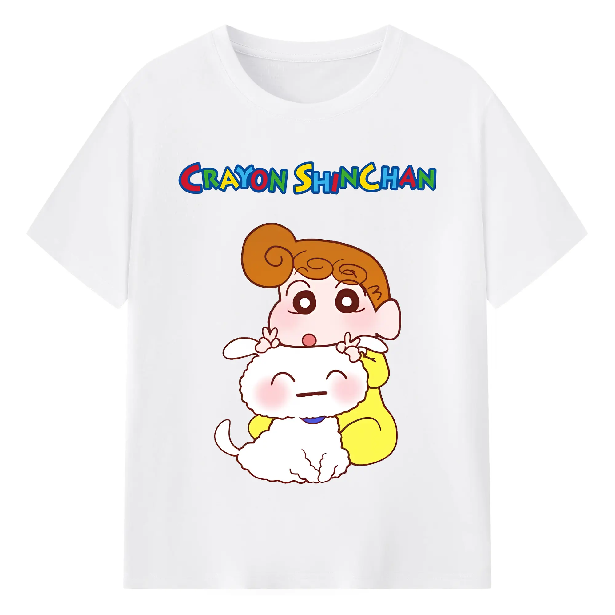クレヨンしんちゃん グッズ 野原 ひまわり - 綿100％ 半袖Tシャツ ・ フロントプリント ・ 快適 通気性 ・ 日常使い 散歩 スポーツ用