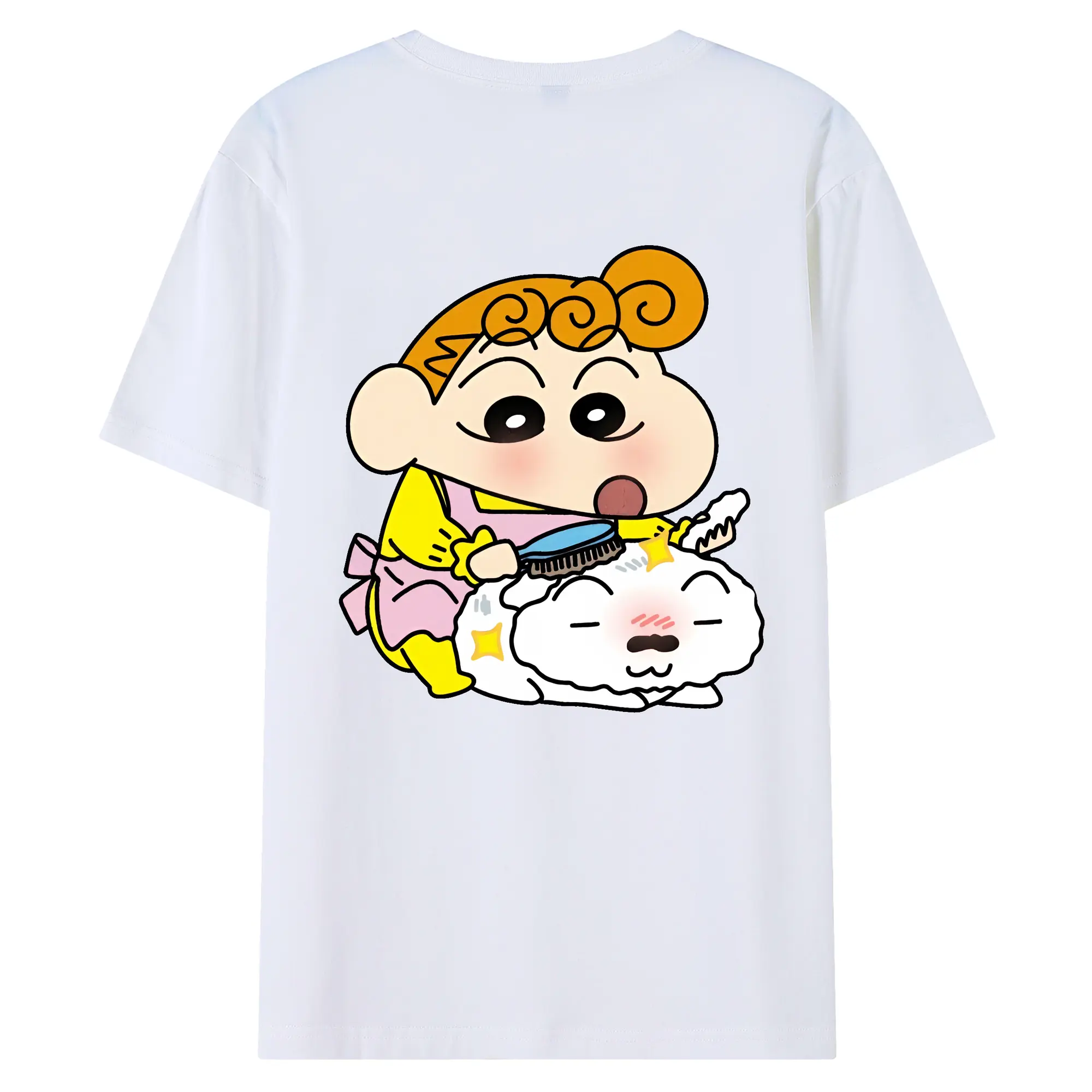 クレヨンしんちゃん グッズ 野原 ひまわり - 綿100％ 半袖Tシャツ ・ バックプリント ・ 快適 通気性 ・ 日常使い 散歩 スポーツ用