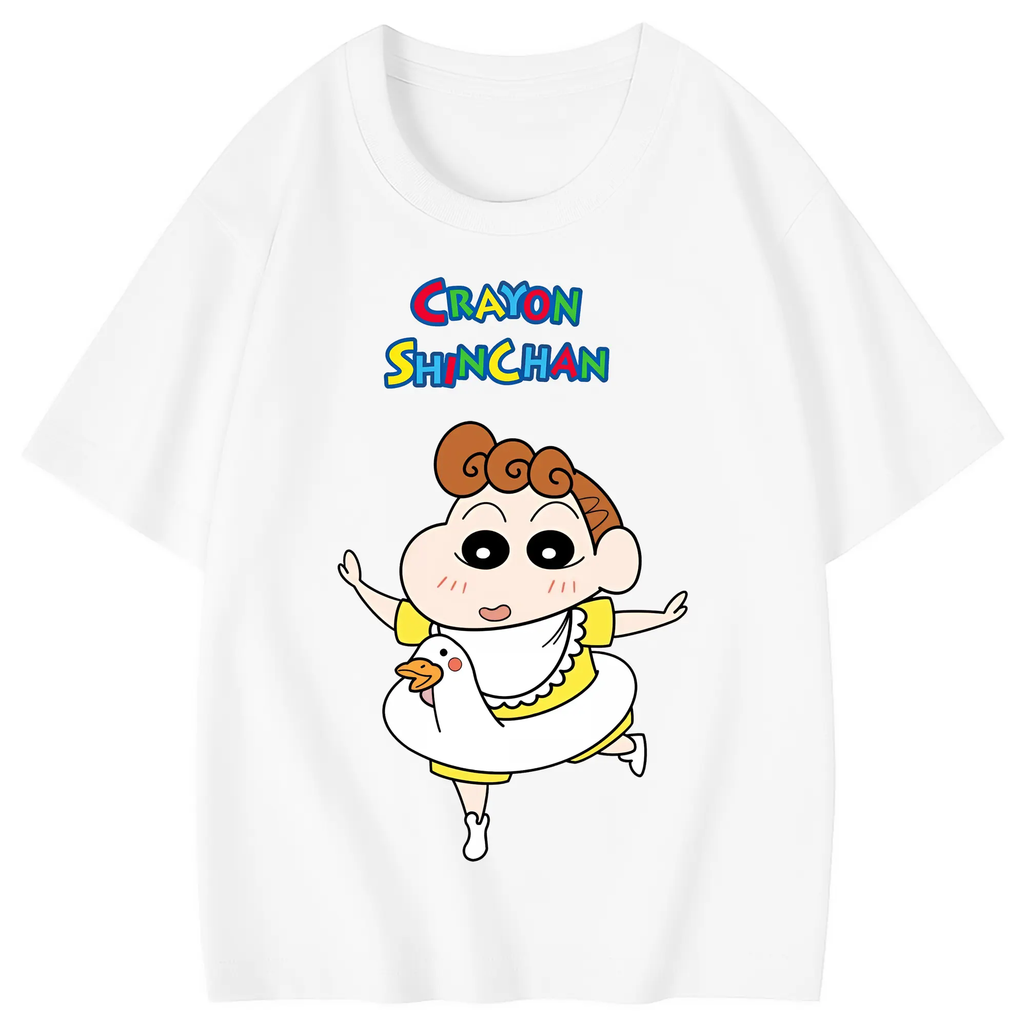 クレヨンしんちゃん グッズ 野原 ひまわり - 綿100％ キッズTシャツ ・ フロントプリント ・ 快適 通気性 ・ スポーツ カジュアル 散歩用