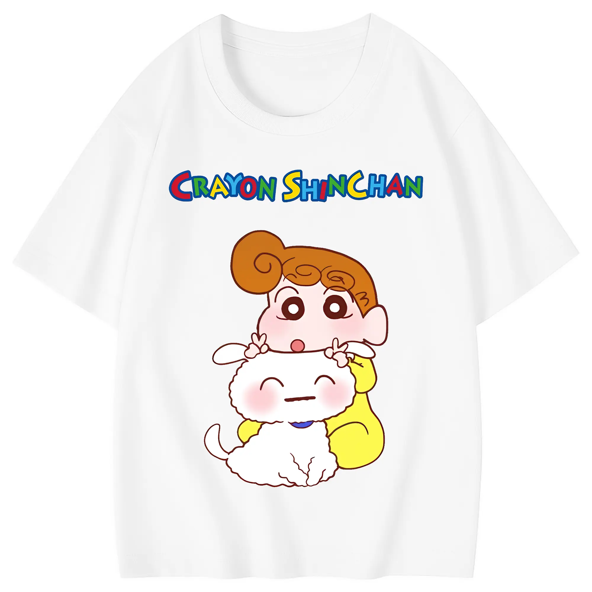クレヨンしんちゃん グッズ 野原 ひまわり - 綿100％ キッズTシャツ ・ フロントプリント ・ 快適 通気性 ・ スポーツ カジュアル 散歩用