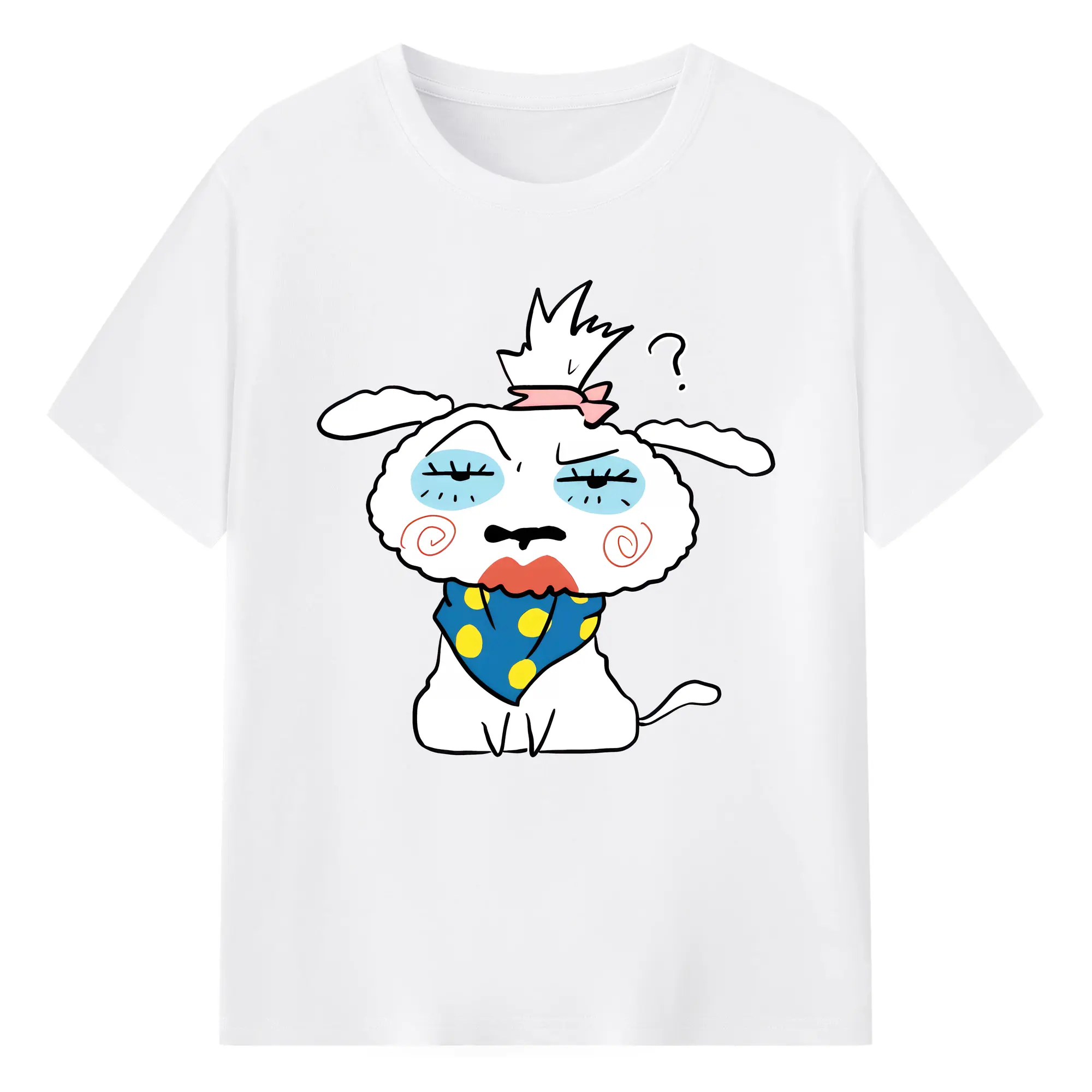 クレヨンしんちゃん グッズ シロ - 綿100％ 半袖Tシャツ ・ フロントプリント ・ 快適 通気性 ・ 日常使い 散歩 スポーツ用