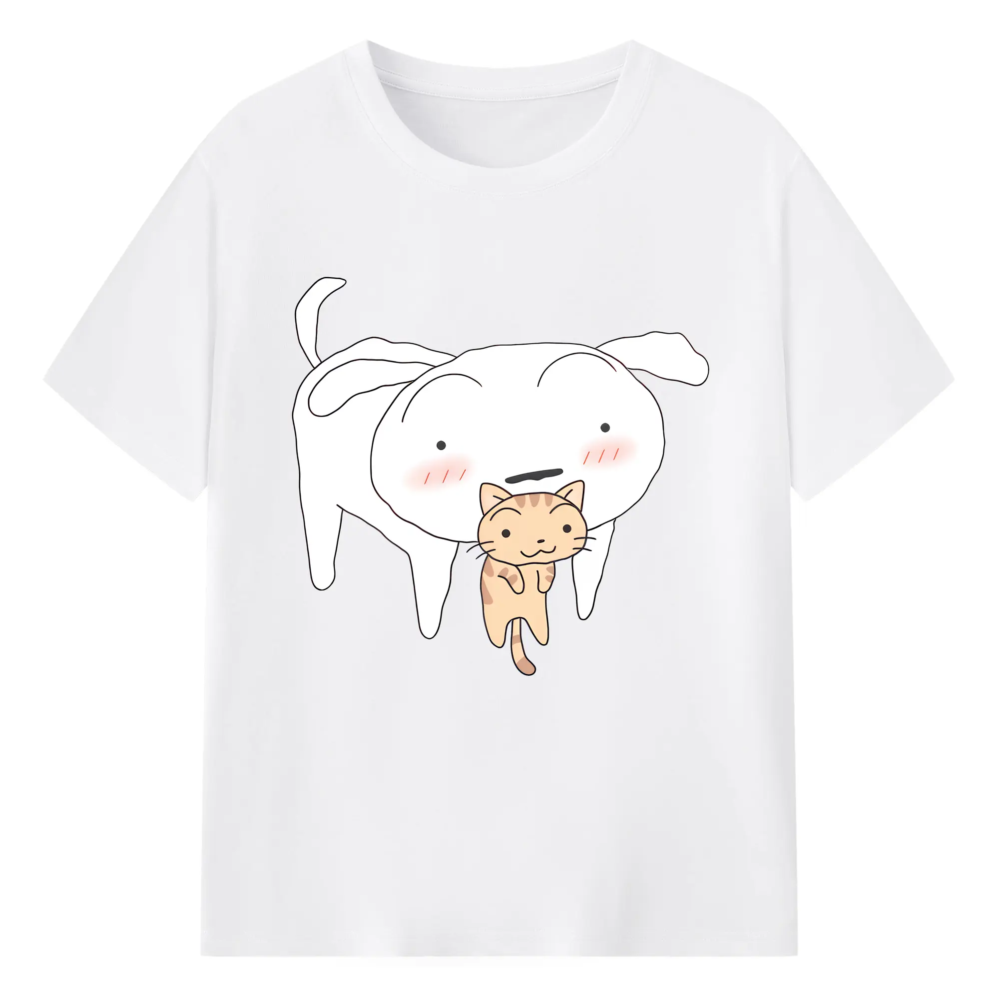 クレヨンしんちゃん グッズ シロ - 綿100％ 半袖Tシャツ ・ フロントプリント ・ 快適 通気性 ・ 日常使い 散歩 スポーツ用