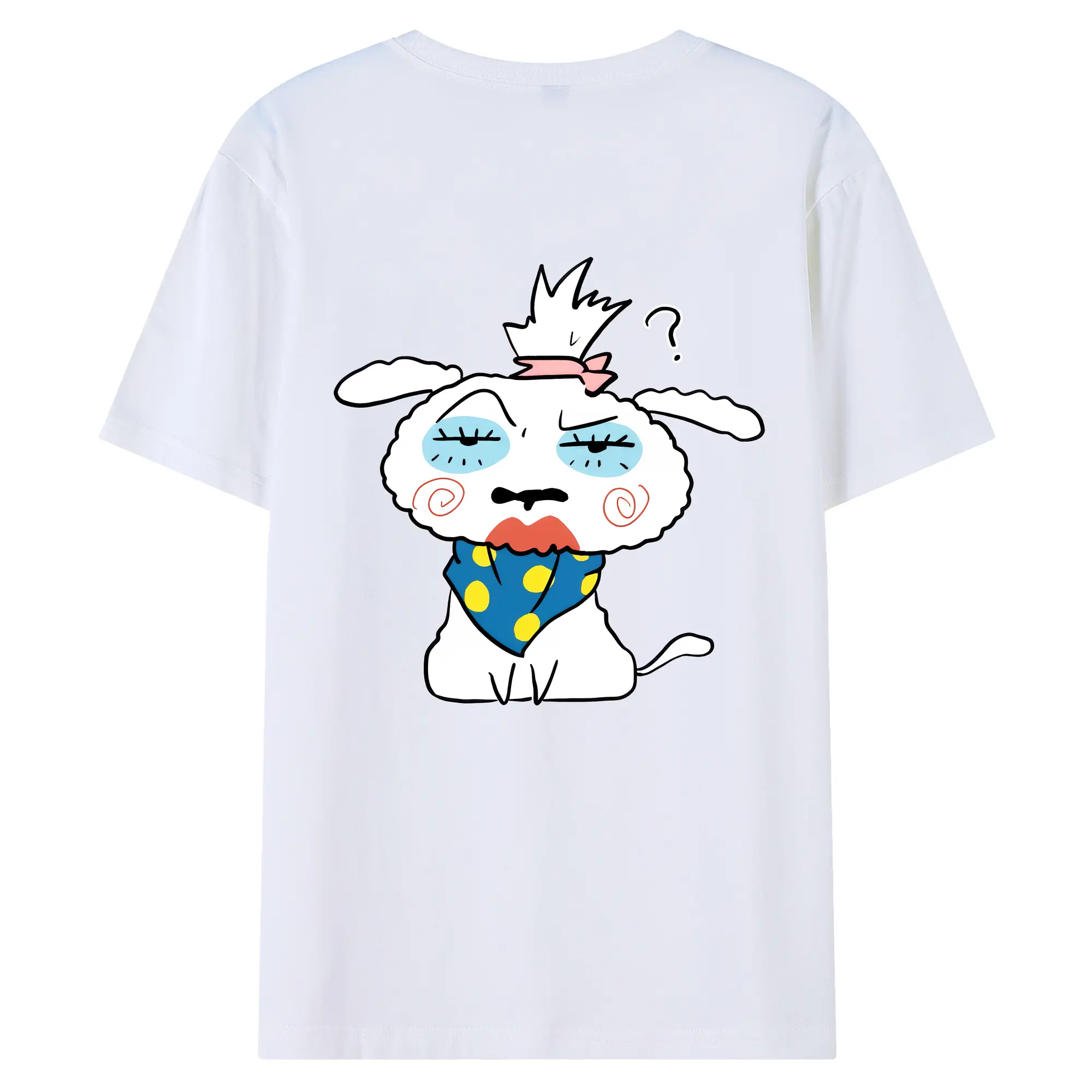 クレヨンしんちゃん グッズ シロ - 綿100％ 半袖Tシャツ ・ バックプリント ・ 快適 通気性 ・ 日常使い 散歩 スポーツ用