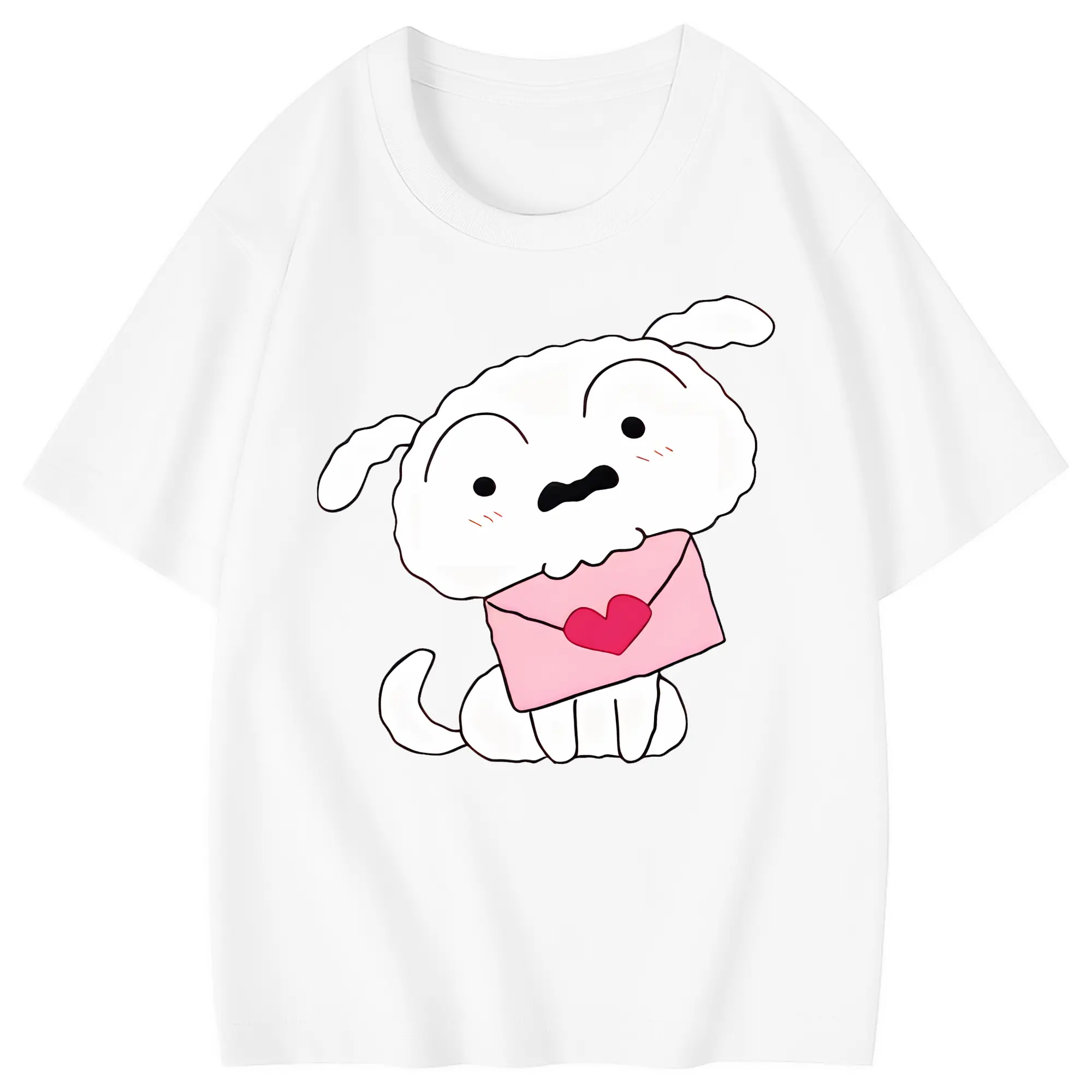 クレヨンしんちゃん グッズ シロ - 綿100％ キッズTシャツ ・ フロントプリント ・ 快適 通気性 ・ スポーツ カジュアル 散歩用