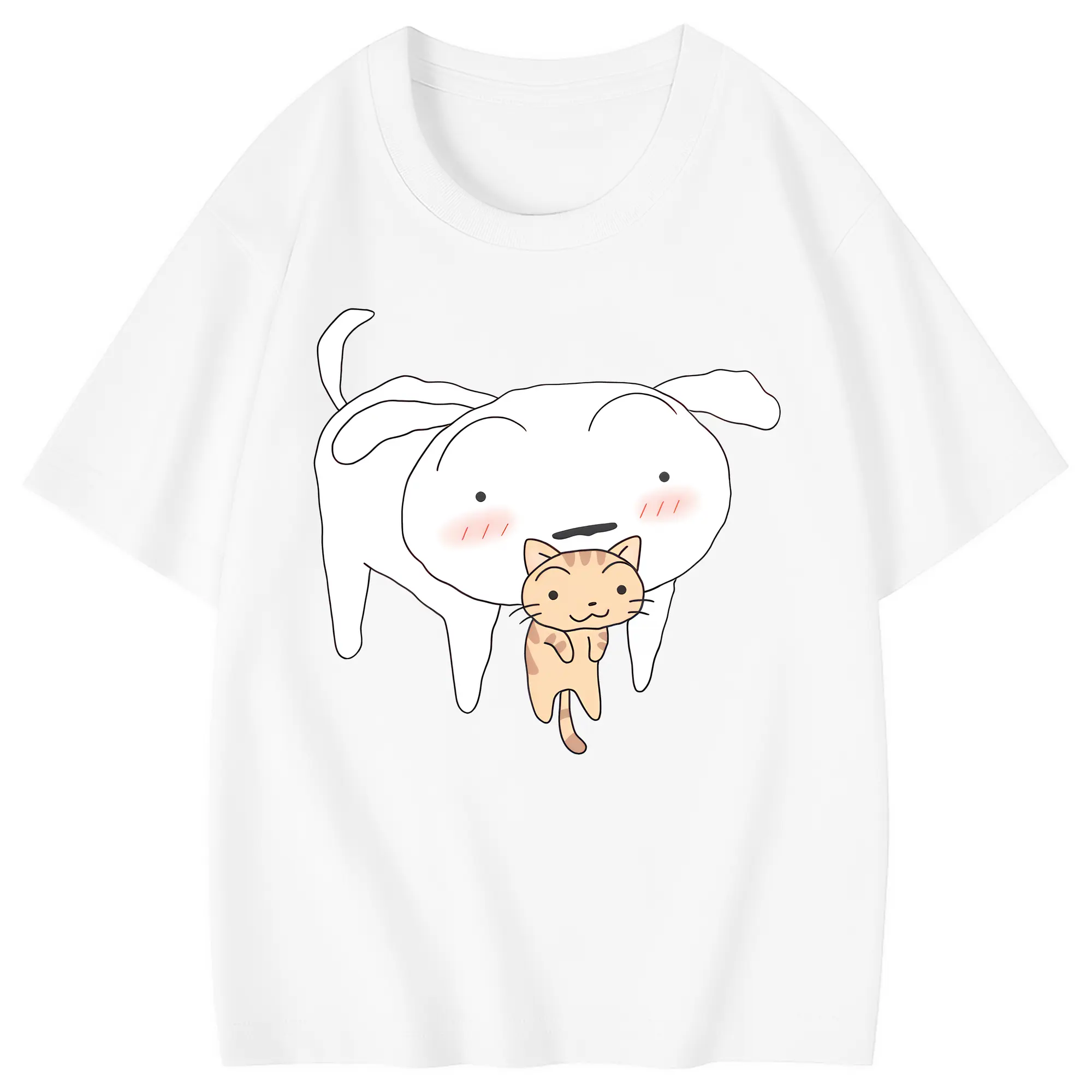 クレヨンしんちゃん グッズ シロ - 綿100％ キッズTシャツ ・ フロントプリント ・ 快適 通気性 ・ スポーツ カジュアル 散歩用