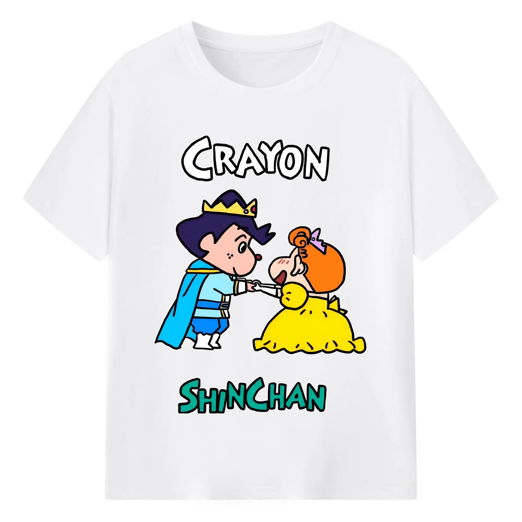 クレヨンしんちゃん グッズ 風間 とおる - 綿100％ 半袖Tシャツ ・ フロントプリント ・ 快適 通気性 ・ 日常使い 散歩 スポーツ用