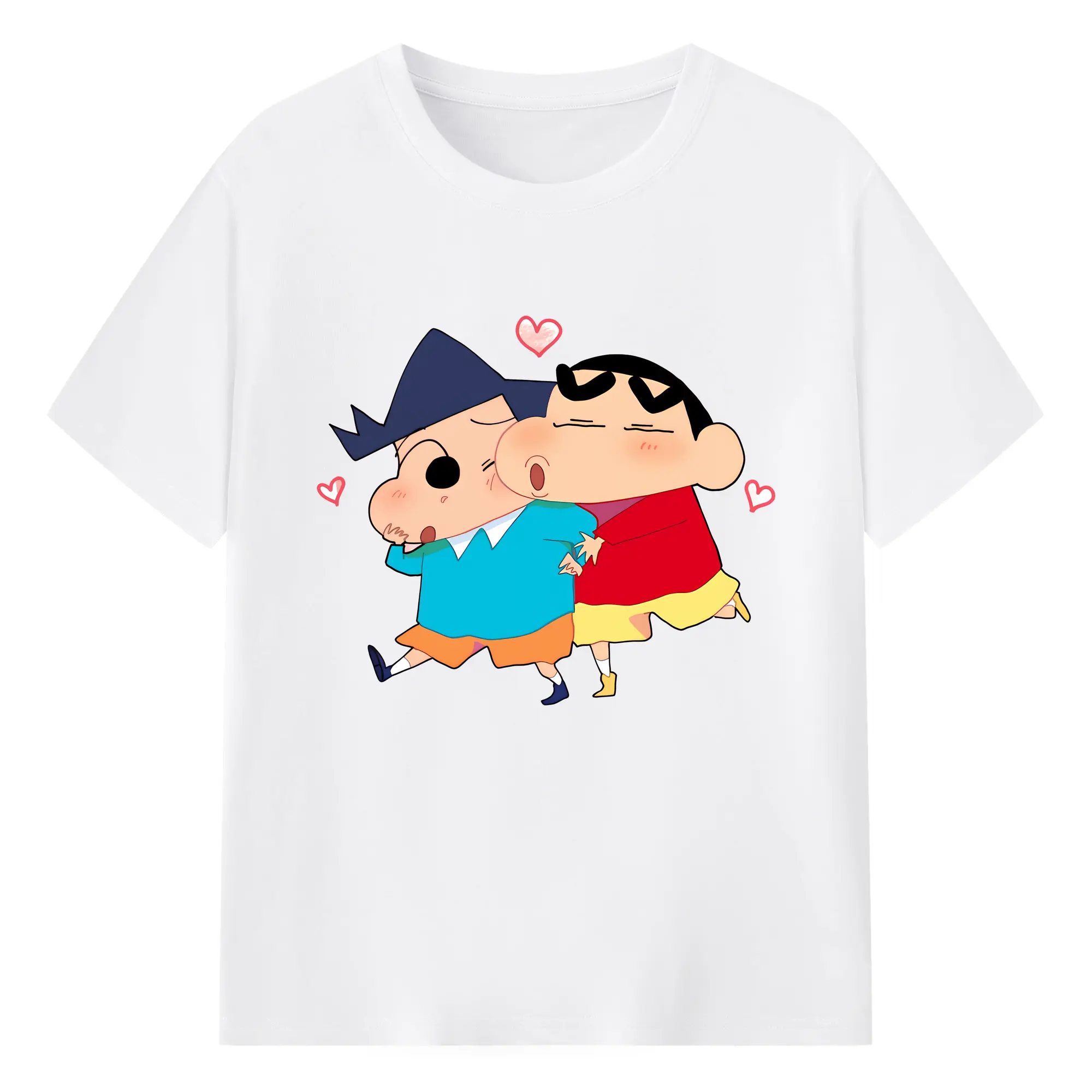 クレヨンしんちゃん グッズ 風間 とおる - 綿100％ 半袖Tシャツ ・ フロントプリント ・ 快適 通気性 ・ 日常使い 散歩 スポーツ用