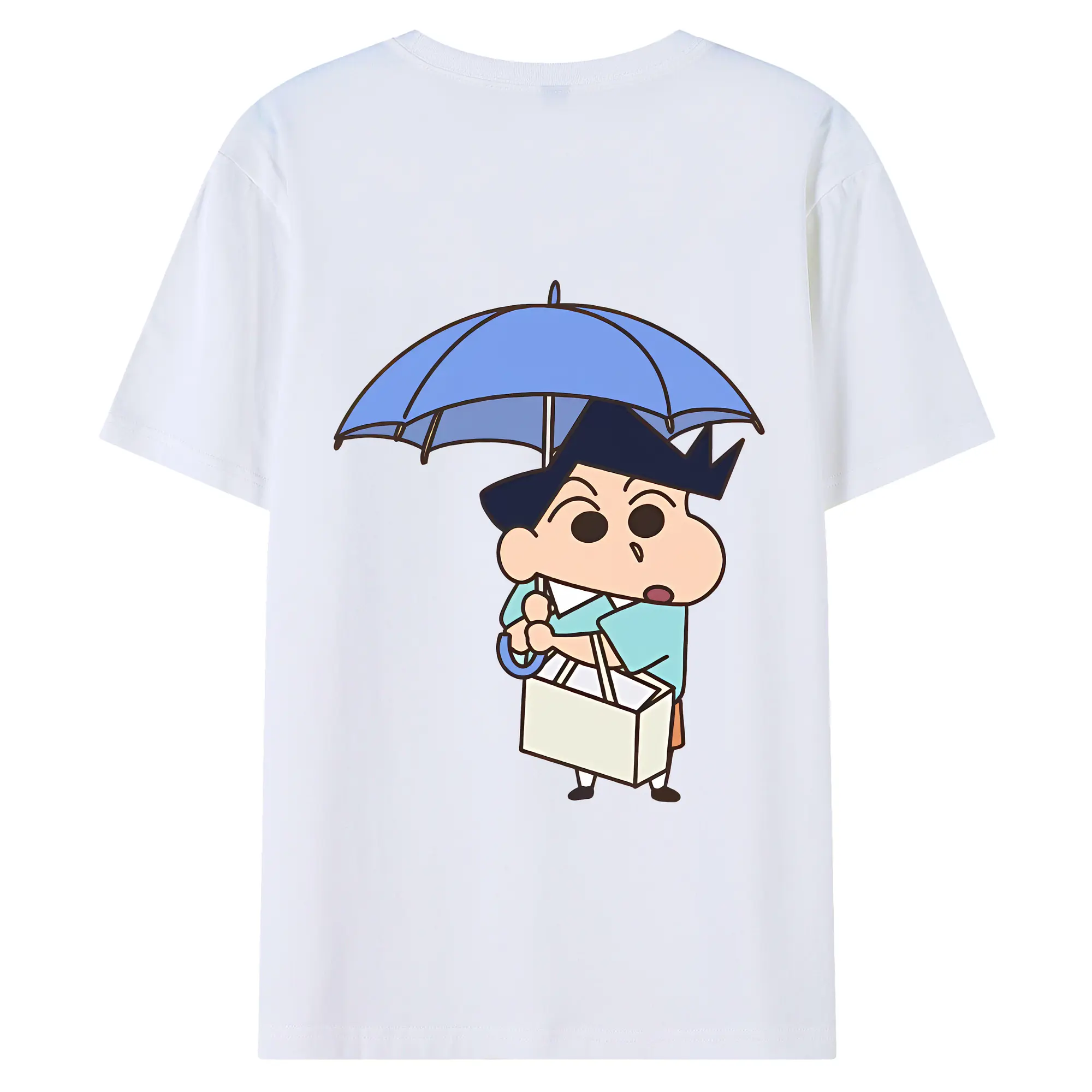 クレヨンしんちゃん グッズ 風間 とおる - 綿100％ 半袖Tシャツ ・ バックプリント ・ 快適 通気性 ・ 日常使い 散歩 スポーツ用