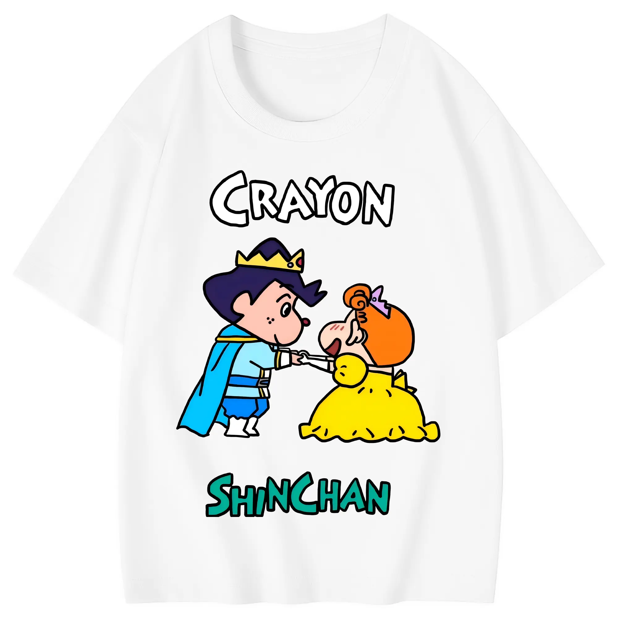 クレヨンしんちゃん グッズ 風間 とおる - 綿100％ キッズTシャツ ・ フロントプリント ・ 快適 通気性 ・ スポーツ カジュアル 散歩用