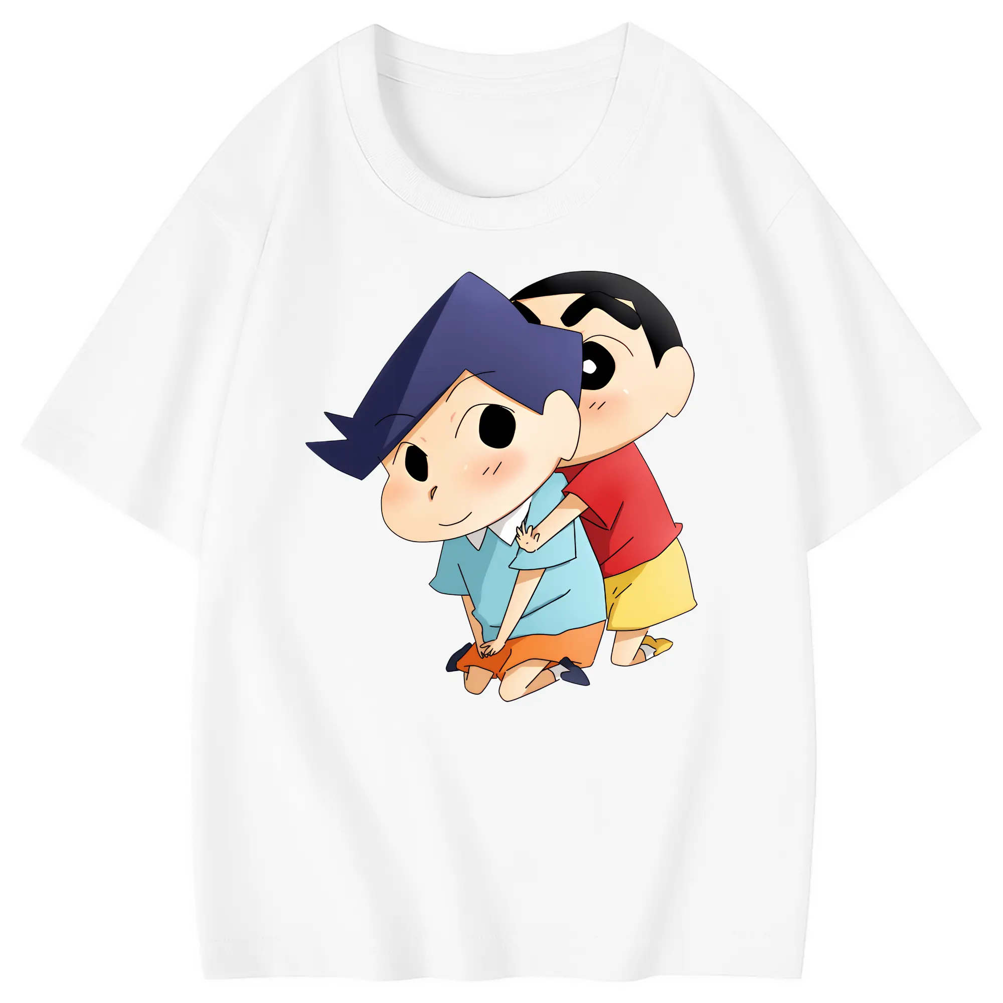 クレヨンしんちゃん グッズ 風間 とおる - 綿100％ キッズTシャツ ・ フロントプリント ・ 快適 通気性 ・ スポーツ カジュアル 散歩用