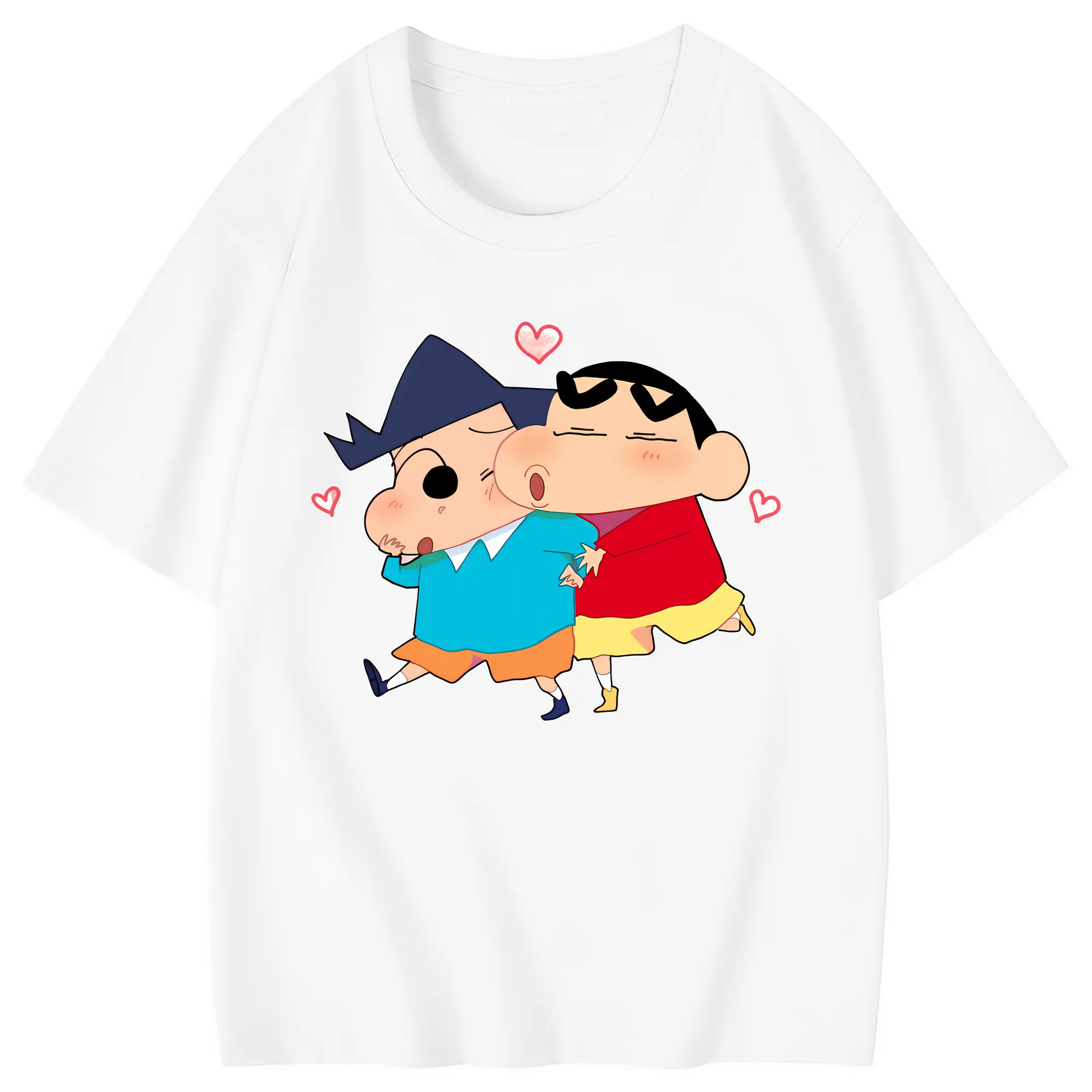 クレヨンしんちゃん グッズ 風間 とおる - 綿100％ キッズTシャツ ・ フロントプリント ・ 快適 通気性 ・ スポーツ カジュアル 散歩用