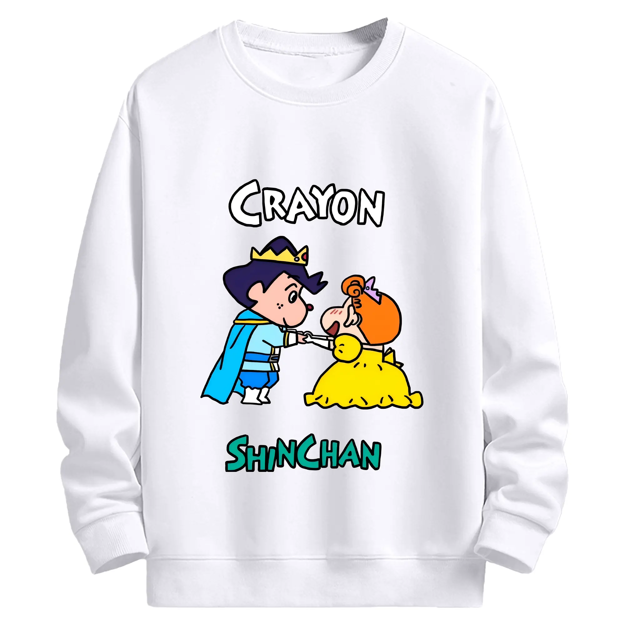 クレヨンしんちゃん グッズ 風間 とおる - 高品質 クルーネック スウェット ・ コットン59％ ポリエステル41％ ・ ユニセックス 長袖 トレーナー ・ カジュアル デイリー スポーツ 散歩用