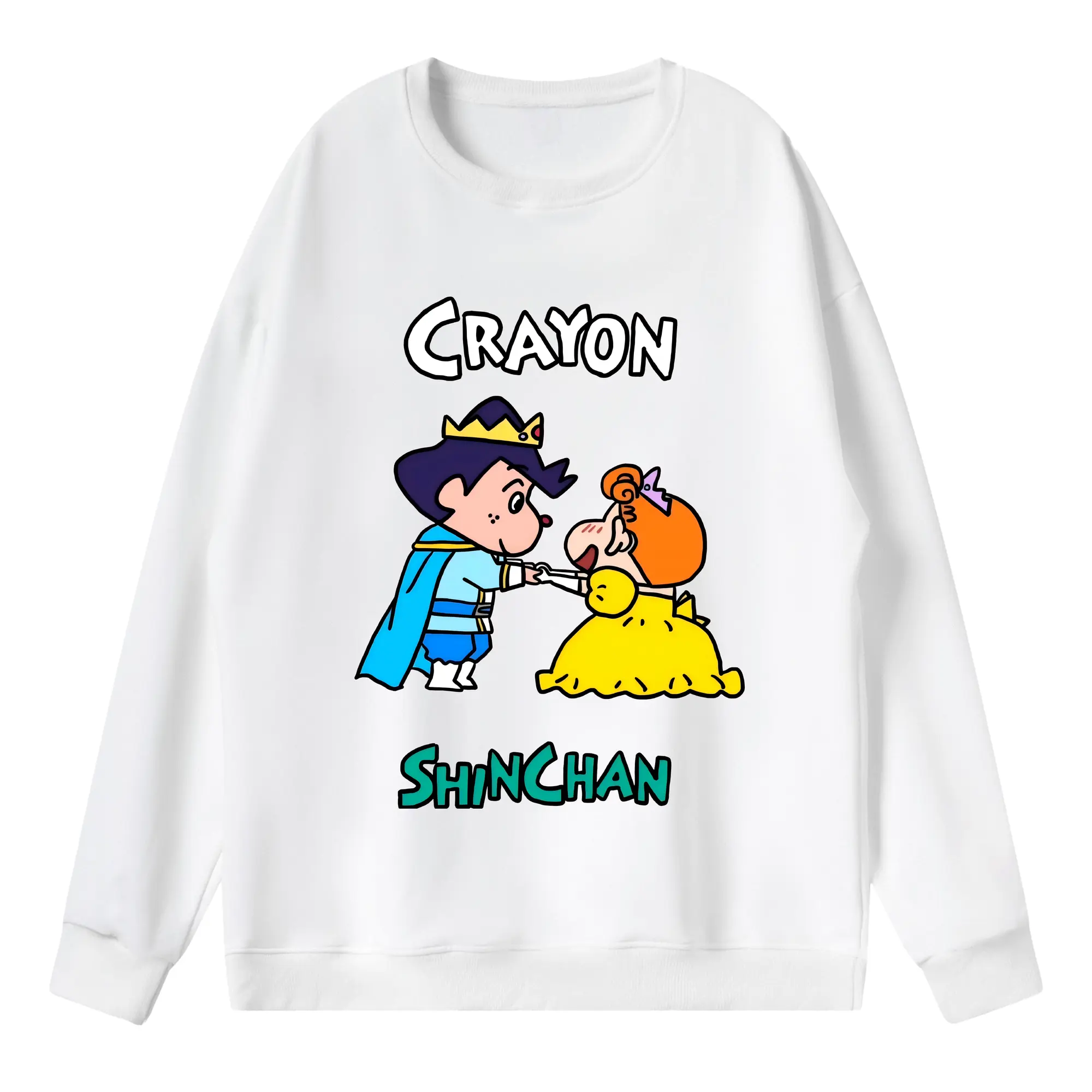 クレヨンしんちゃん グッズ 風間 とおる - 薄手 クルーネック スウェット 裏毛260g · ポリエステル 春秋向け カジュアル 男女兼用 · トレーナー デイリー スポーツ 散歩に最適