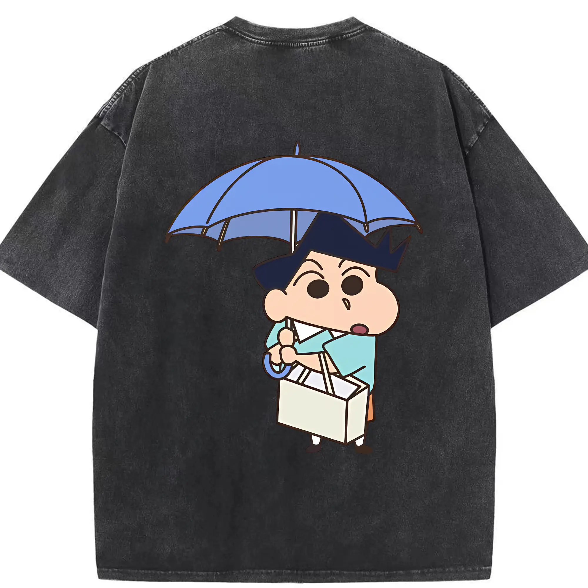 クレヨンしんちゃん グッズ 風間 とおる - 綿100％ ヴィンテージ風 半袖Tシャツ ・ 背面プリント ・ 柔らか肌触り ・ 通気性 快適 ・ スポーツ カジュアル 外出用