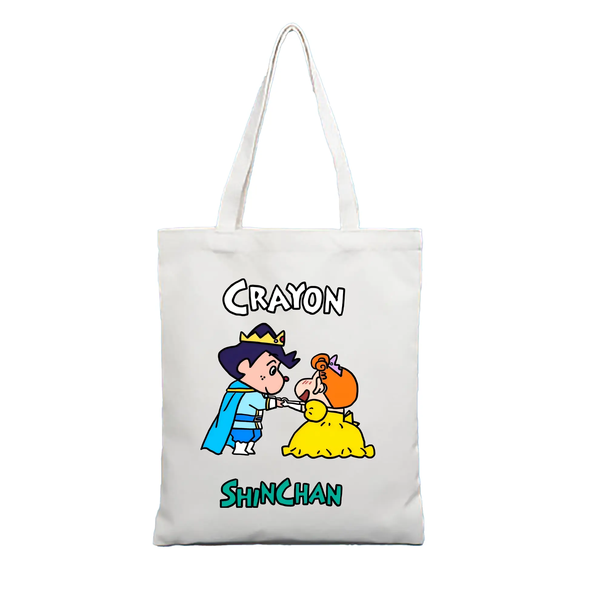 クレヨンしんちゃん グッズ 風間 とおる - 縦型キャンバス手提げバッグ（トートバッグ） ・ キャンバス素材 ・ ショッピング用 ・ 軽量 丈夫 お手入れ簡単