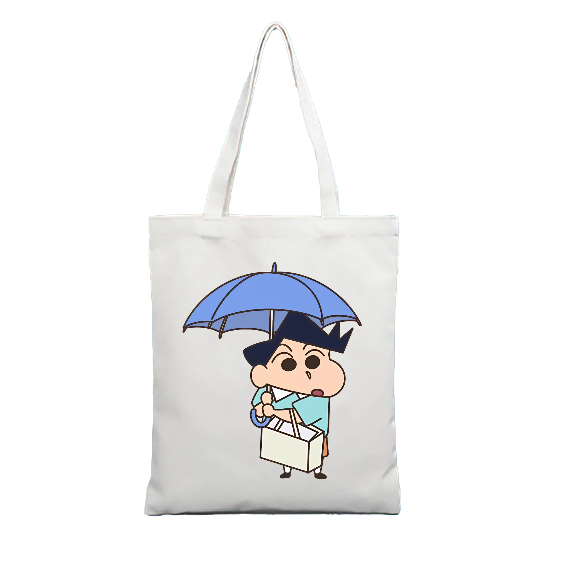 クレヨンしんちゃん グッズ 風間 とおる - 縦型キャンバス手提げバッグ（トートバッグ） ・ キャンバス素材 ・ ショッピング用 ・ 軽量 丈夫 お手入れ簡単