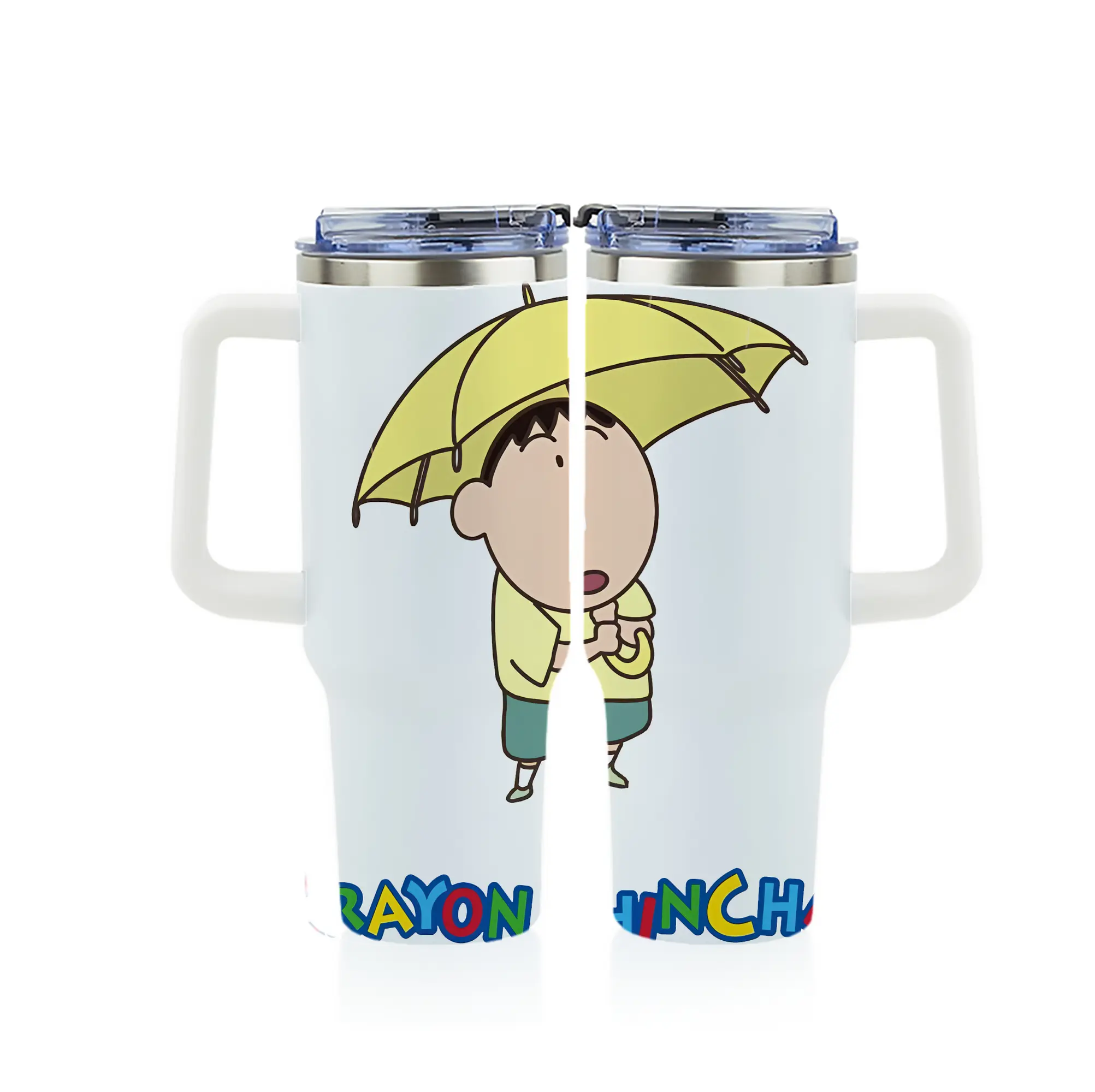 クレヨンしんちゃん グッズ ボーちゃん - 1200mL フルプリント車用タンブラー ・ 304ステンレス 内側 ・ 201ステンレス 外側 ・ 保温 保冷 ・ 通勤 ドライブ アウトドア用