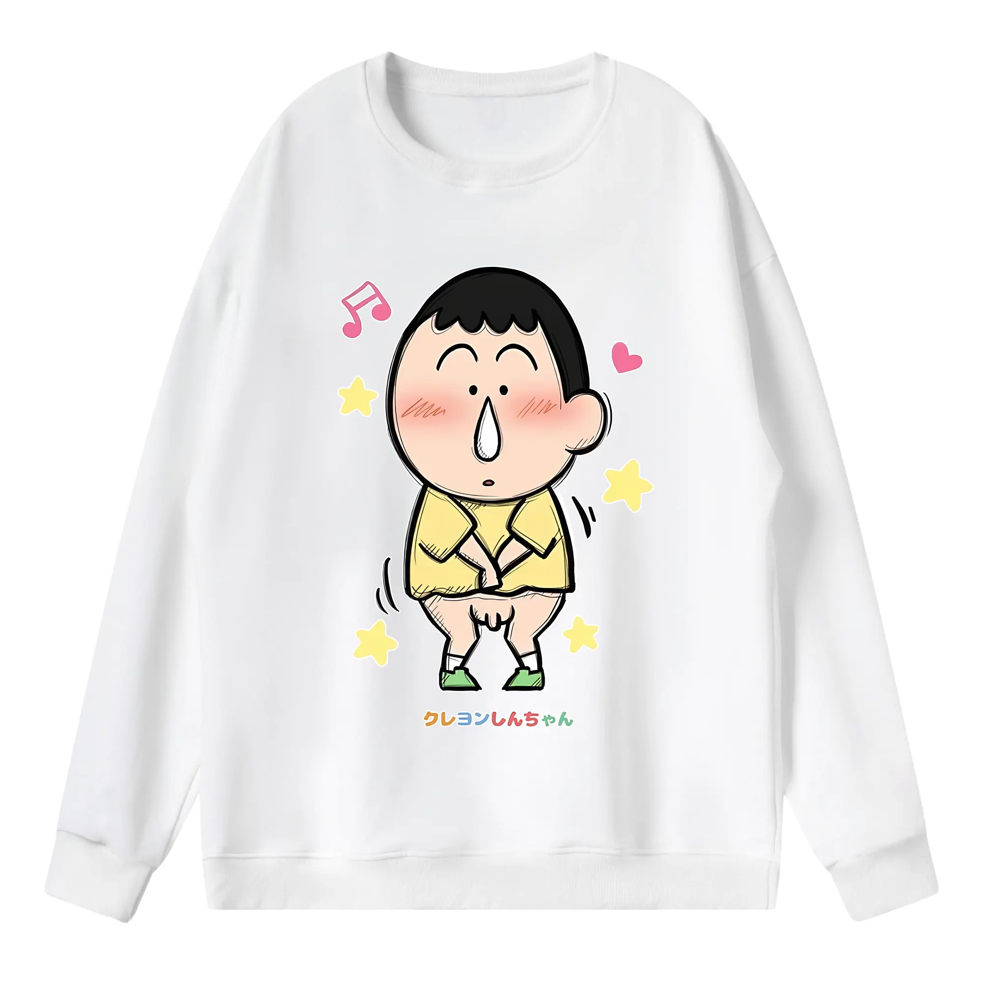 クレヨンしんちゃん グッズ ボーちゃん - 薄手 クルーネック スウェット 裏毛260g · ポリエステル 春秋向け カジュアル 男女兼用 · トレーナー デイリー スポーツ 散歩に最適