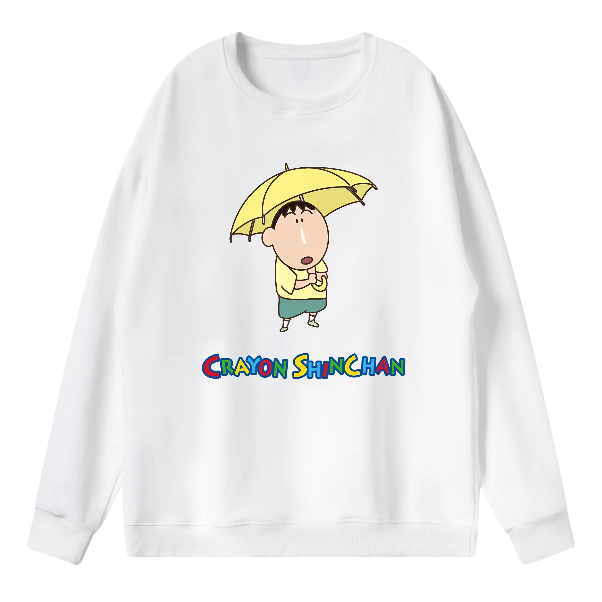 クレヨンしんちゃん グッズ ボーちゃん - 薄手 クルーネック スウェット 裏毛260g · ポリエステル 春秋向け カジュアル 男女兼用 · トレーナー デイリー スポーツ 散歩に最適