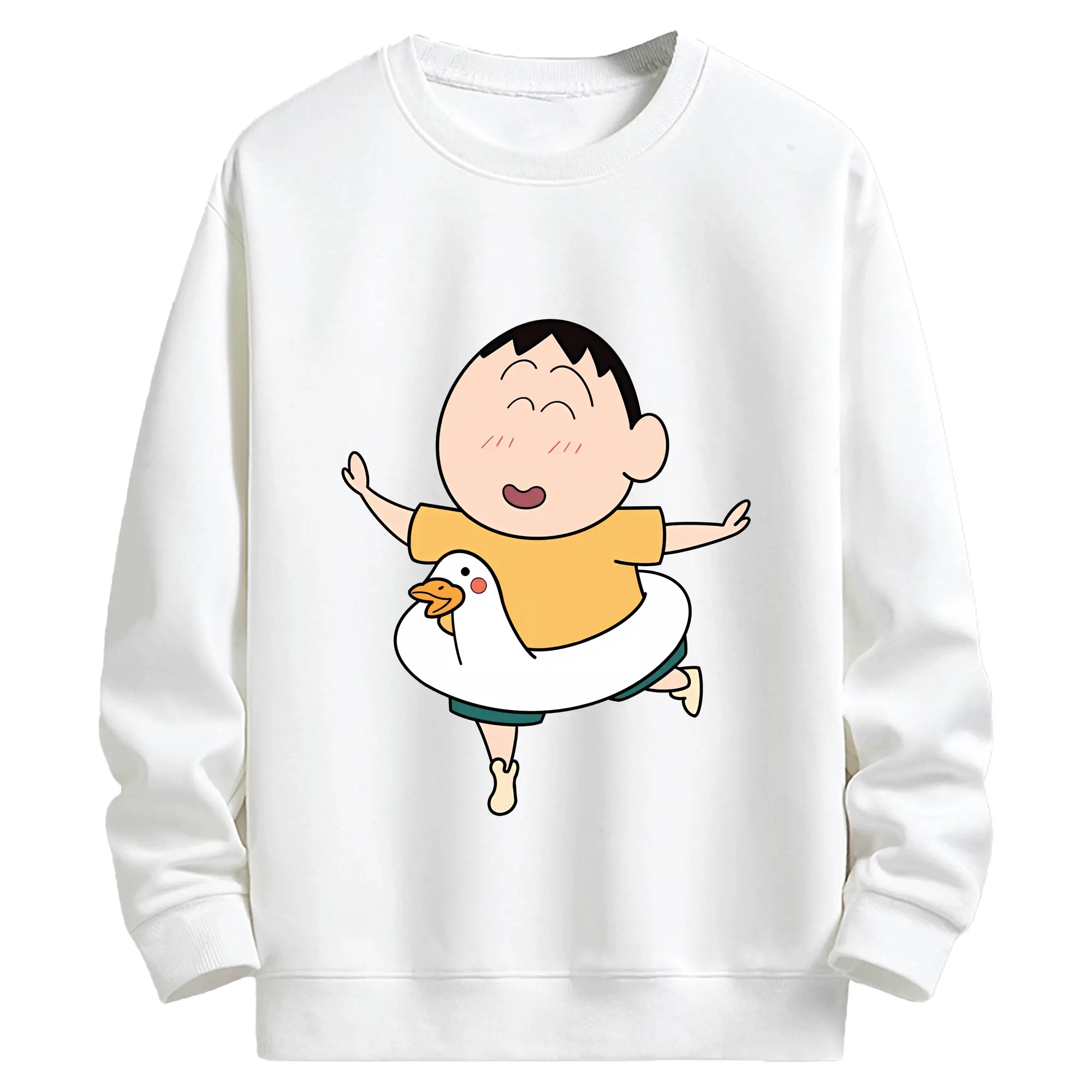 クレヨンしんちゃん グッズ ボーちゃん - キッズ クルーネックスウェットシャツ ・ フロントプリント ・ 綿80％ ポリエステル20％ ・ 快適 通学 スポーツ 日常使い お散歩用