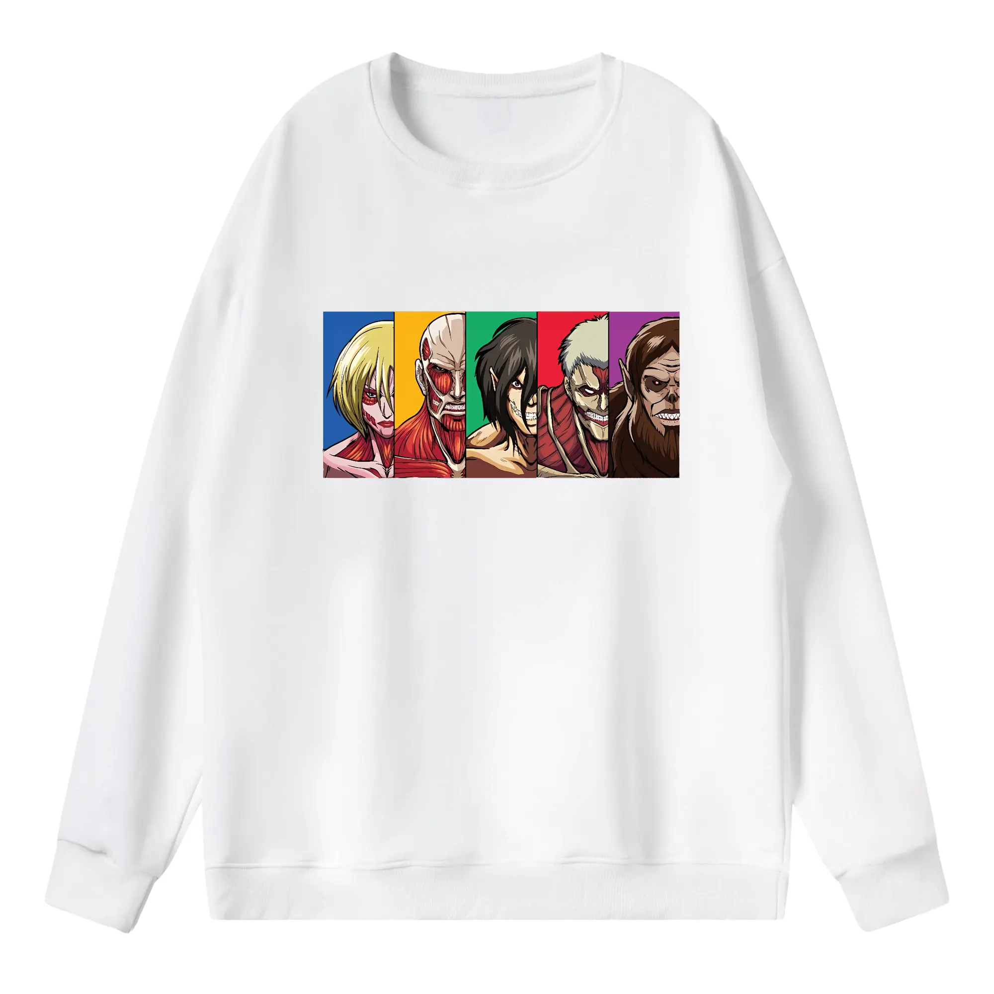 進撃の巨人 グッズ ミカサ・アッカーマン - 薄手 クルーネック スウェット 裏毛260g · ポリエステル 春秋向け カジュアル 男女兼用 · トレーナー デイリー スポーツ 散歩に最適