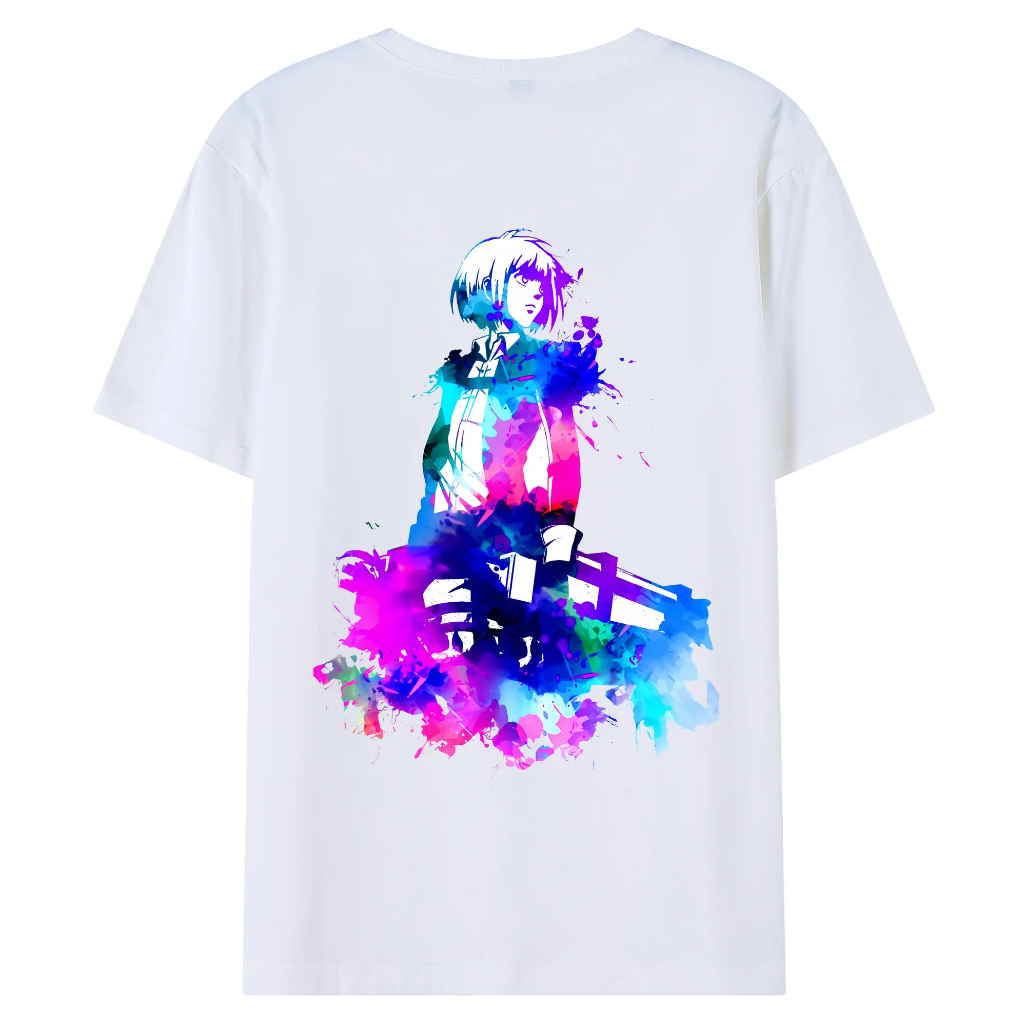 進撃の巨人 グッズ アルミン・アルレルト - 綿100％ 半袖Tシャツ ・ バックプリント ・ 快適 通気性 ・ 日常使い 散歩 スポーツ用