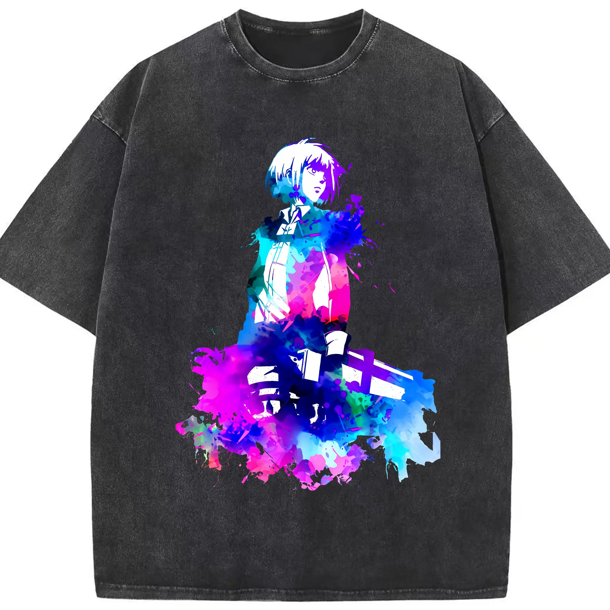 進撃の巨人 グッズ アルミン・アルレルト - 綿100％ ヴィンテージ風 半袖Tシャツ ・ フロントプリント ・ 柔らか肌触り ・ 通気性 快適 ・ スポーツ カジュアル 外出用