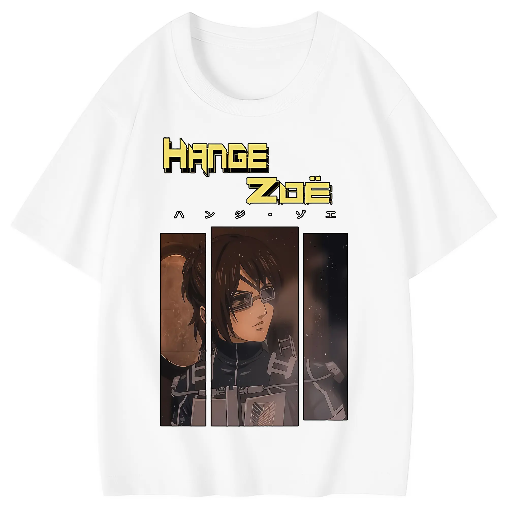 進撃の巨人 グッズ ハンジ・ゾエ - 綿100％ キッズTシャツ ・ フロントプリント ・ 快適 通気性 ・ スポーツ カジュアル 散歩用