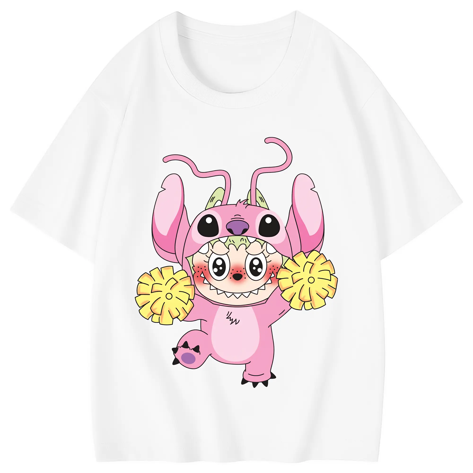 ラブブ グッズ ジモモ - 綿100％ キッズTシャツ ・ フロントプリント ・ 快適 通気性 ・ スポーツ カジュアル 散歩用