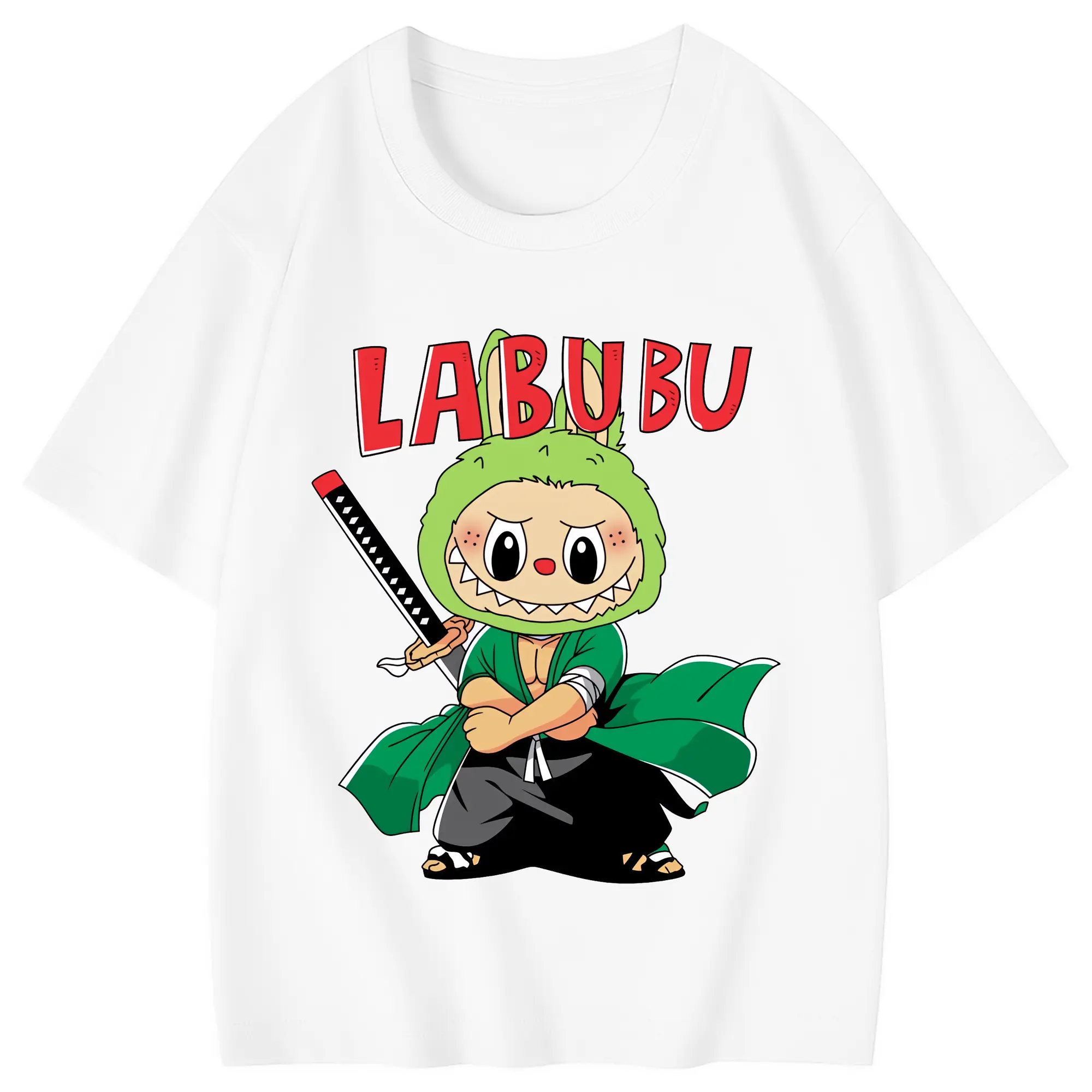 ラブブ グッズ ジモモ - 綿100％ キッズTシャツ ・ フロントプリント ・ 快適 通気性 ・ スポーツ カジュアル 散歩用