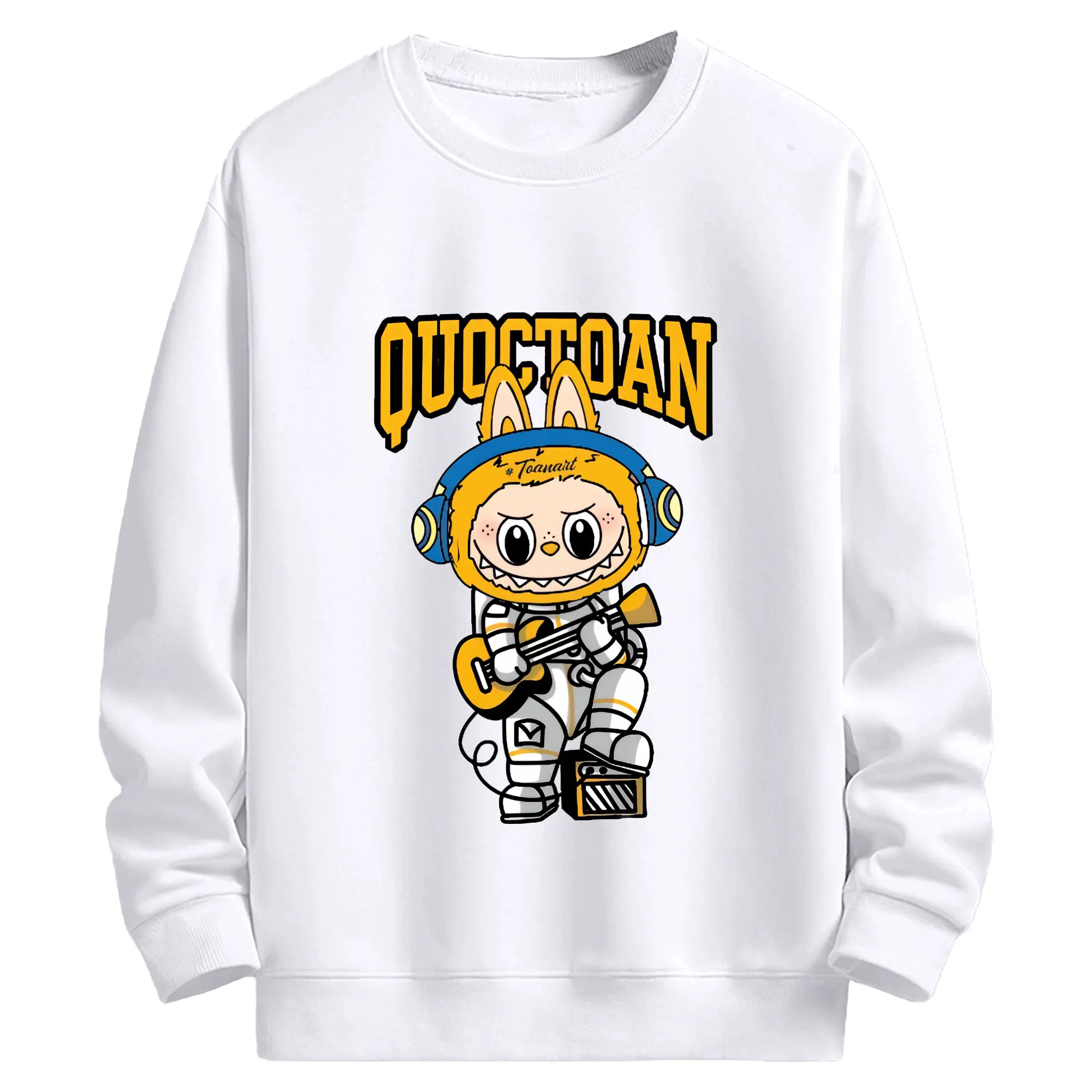 ラブブ グッズ ジモモ - 高品質 クルーネック スウェット ・ コットン59％ ポリエステル41％ ・ ユニセックス 長袖 トレーナー ・ カジュアル デイリー スポーツ 散歩用