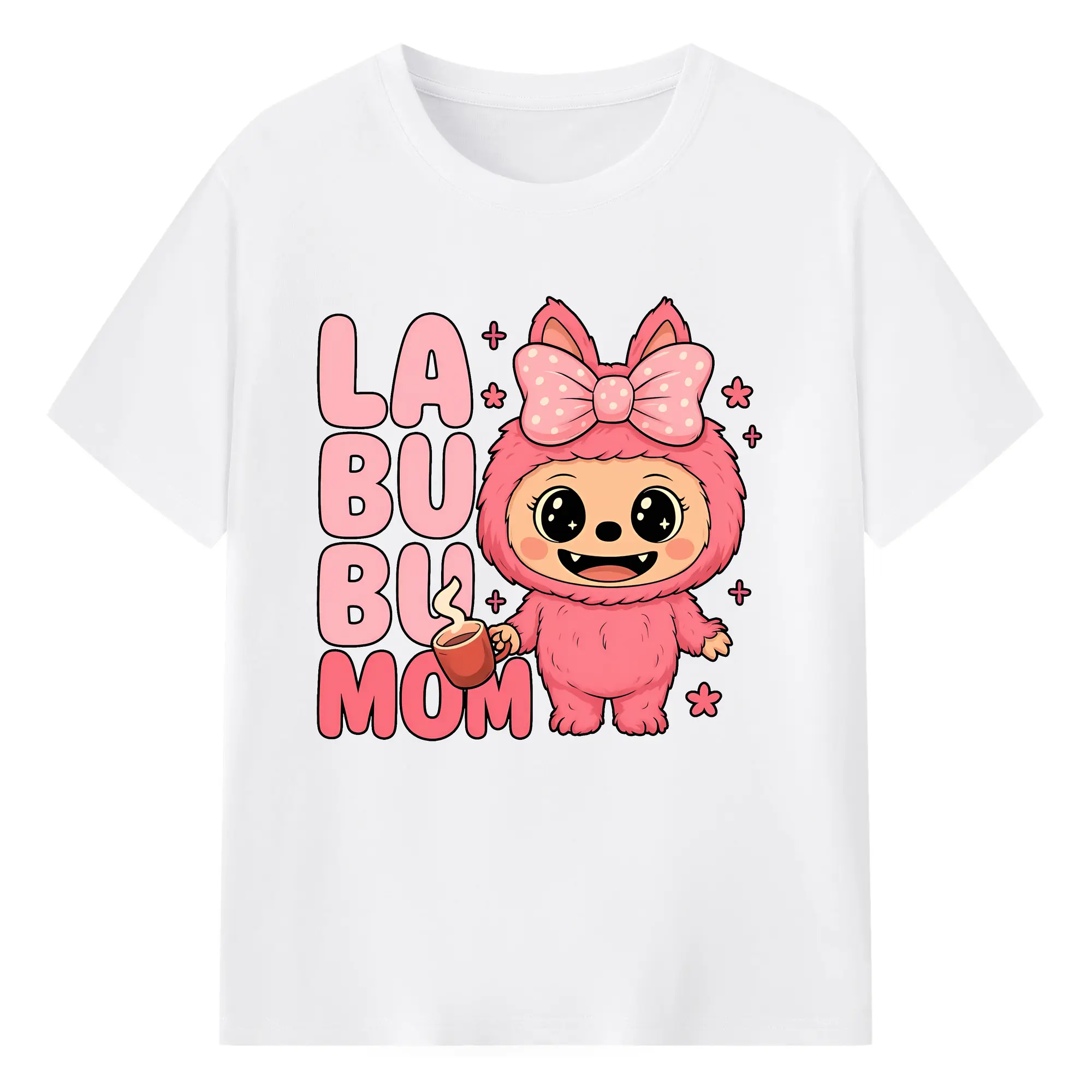 ラブブ グッズ ラブブ - 綿100％ 半袖Tシャツ ・ フロントプリント ・ 快適 通気性 ・ 日常使い 散歩 スポーツ用