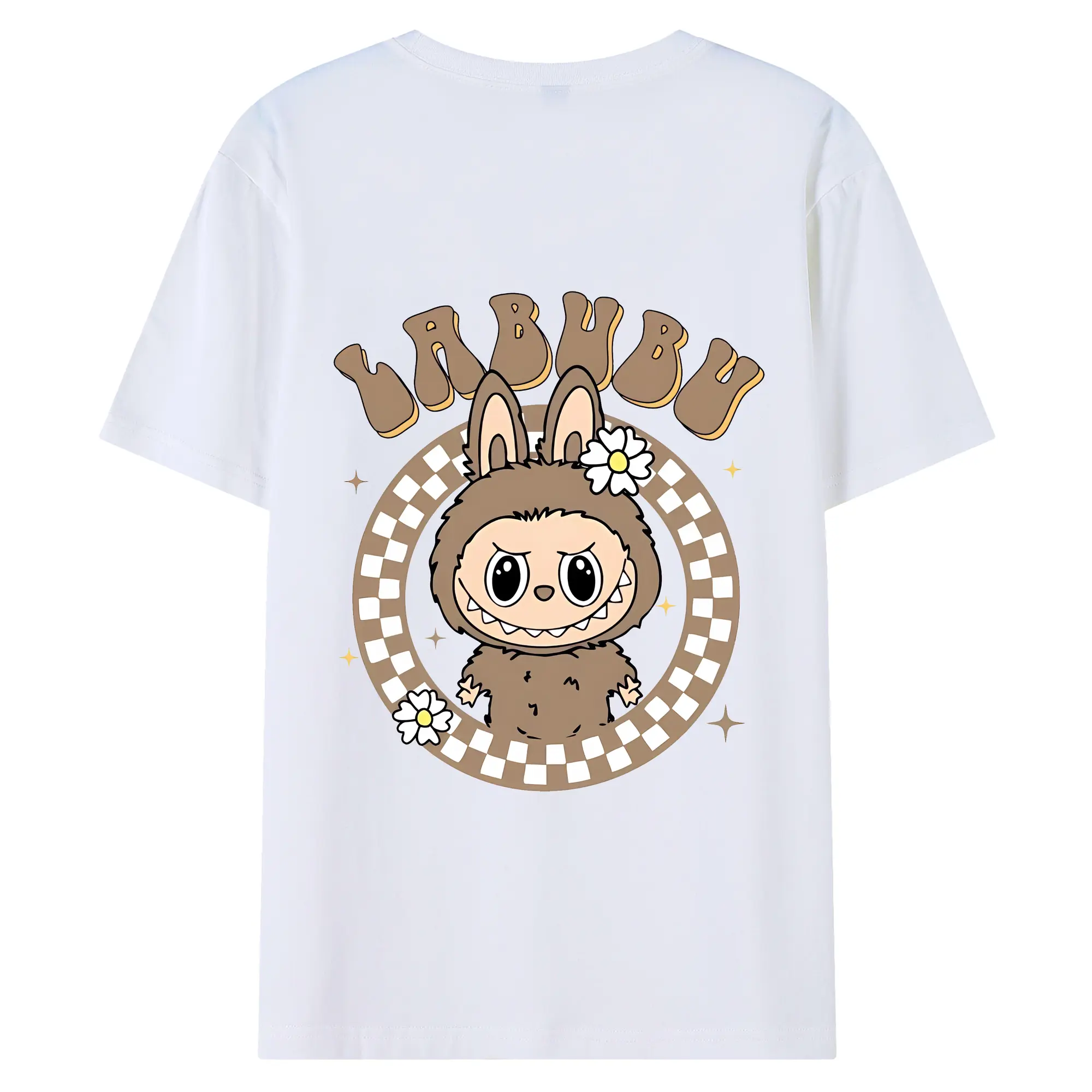 ラブブ グッズ ラブブ - 綿100％ 半袖Tシャツ ・ バックプリント ・ 快適 通気性 ・ 日常使い 散歩 スポーツ用