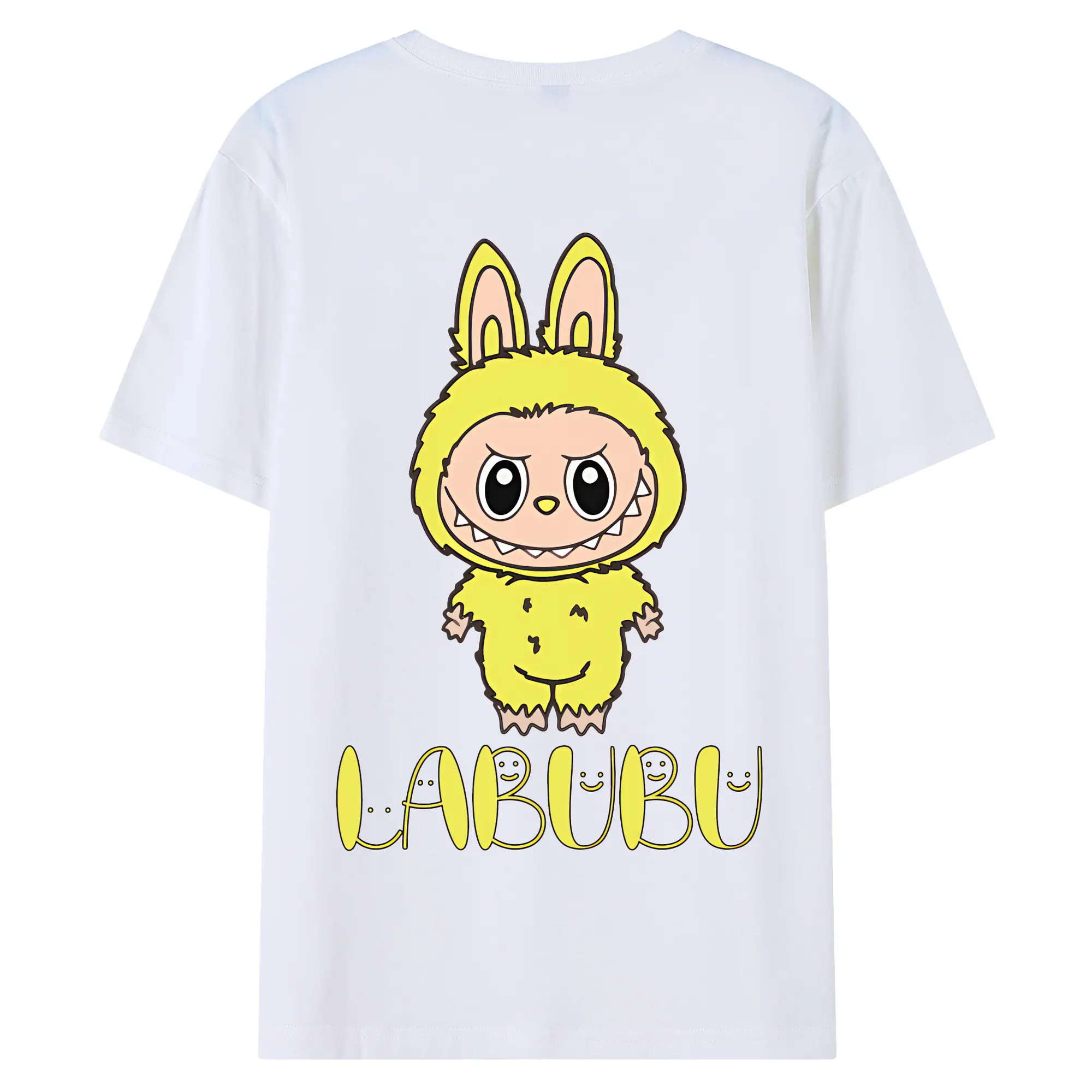 ラブブ グッズ ラブブ - 綿100％ 半袖Tシャツ ・ バックプリント ・ 快適 通気性 ・ 日常使い 散歩 スポーツ用