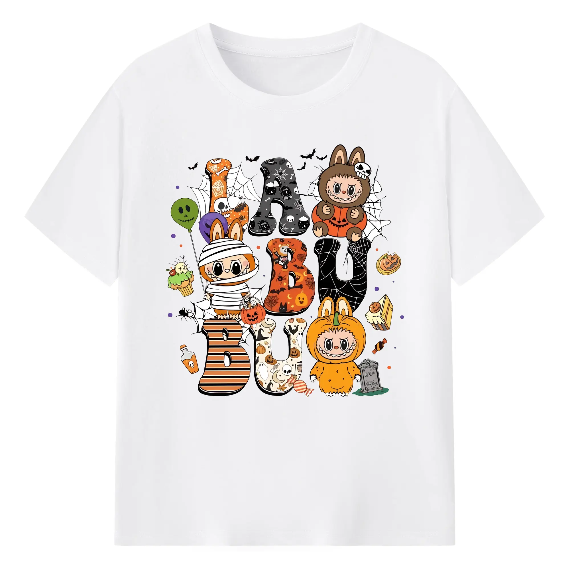 ラブブ グッズ モココ - 綿100％ 半袖Tシャツ ・ フロントプリント ・ 快適 通気性 ・ 日常使い 散歩 スポーツ用
